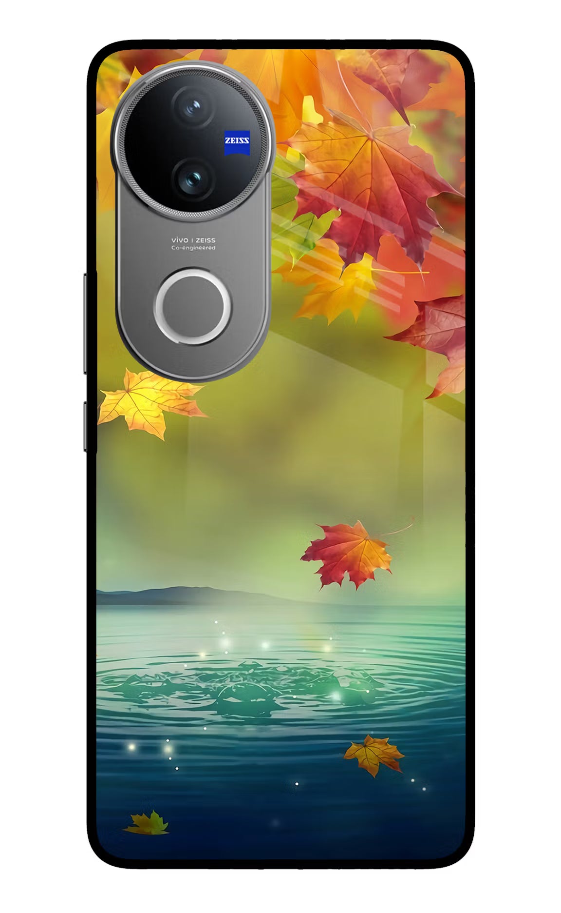 Flowers Vivo V50 5G Glass Case - Flowers Vivo V50 5G Glass Case Flowers Vivo V50 5G Glass Case