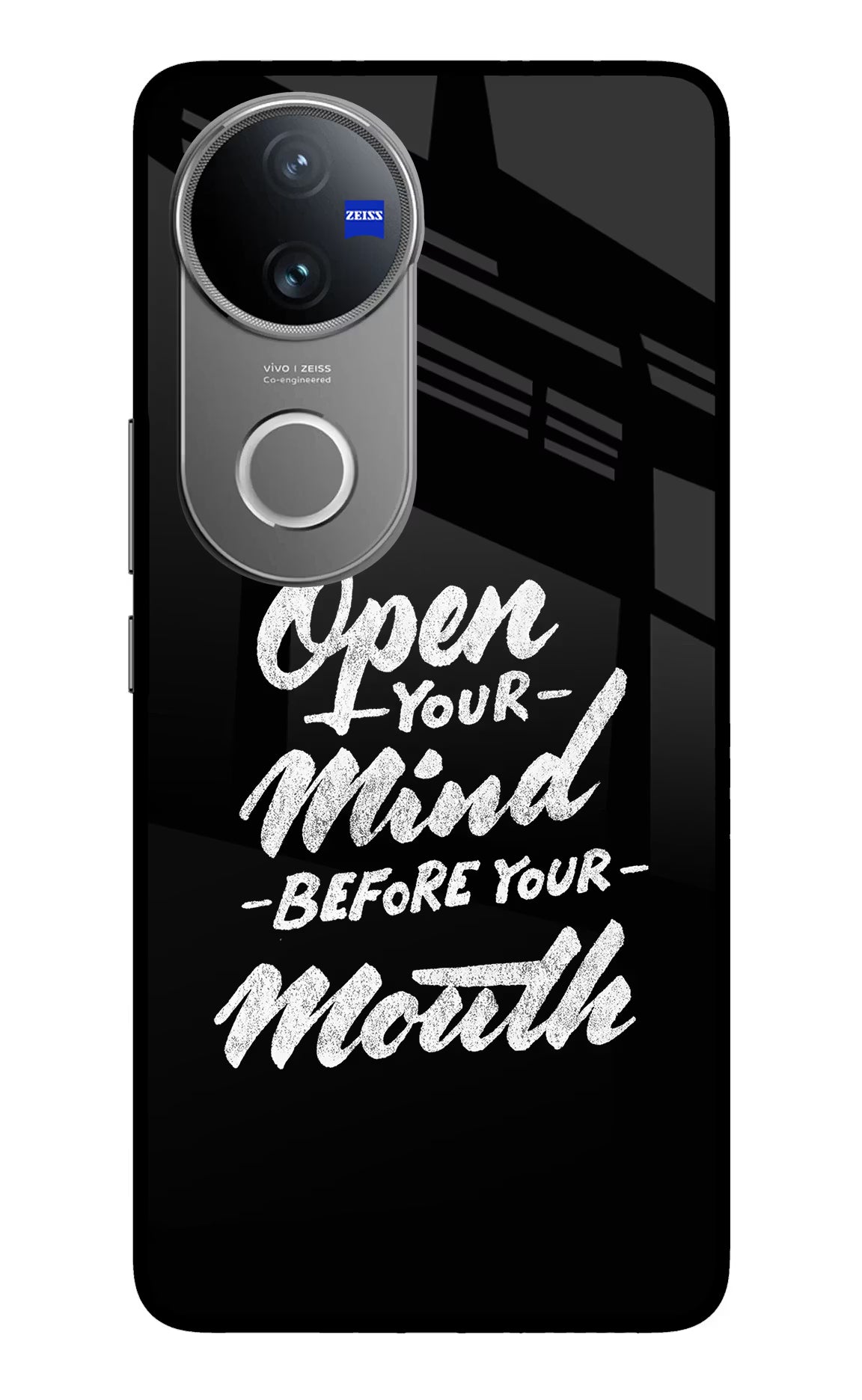 Open Your Mind Before Your Mouth Vivo V50 5G Glass Case - Open Your Mind Before Your Mouth Vivo V50 5G Glass Case Open Your Mind Before Your Mouth Vivo V50 5G Glass Case