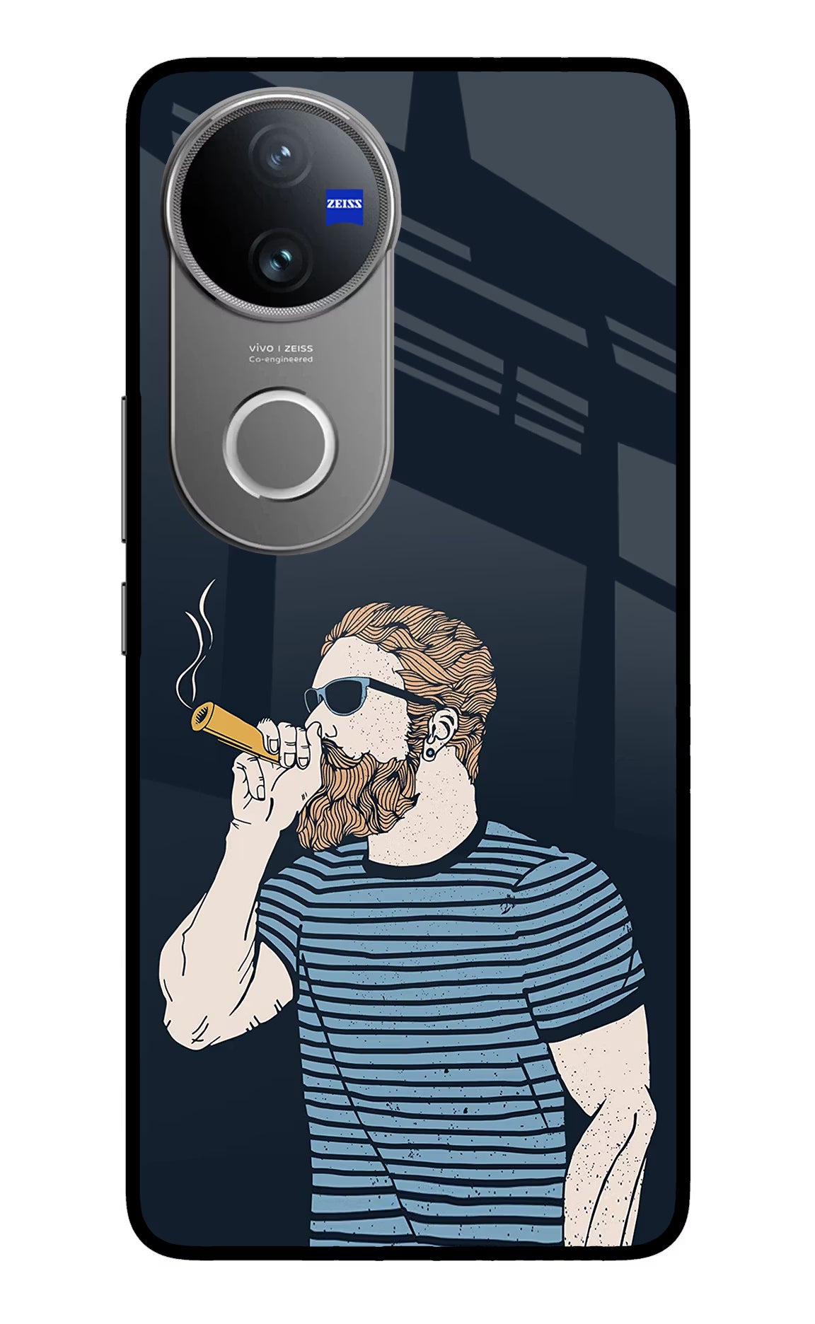 Smoking Vivo V50 5G Glass Case - Smoking Vivo V50 5G Glass Case Smoking Vivo V50 5G Glass Case
