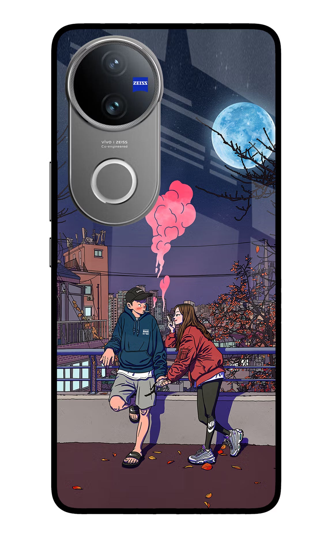 Chilling Couple Vivo V50 5G Glass Case - Chilling Couple Vivo V50 5G Glass Case Chilling Couple Vivo V50 5G Glass Case