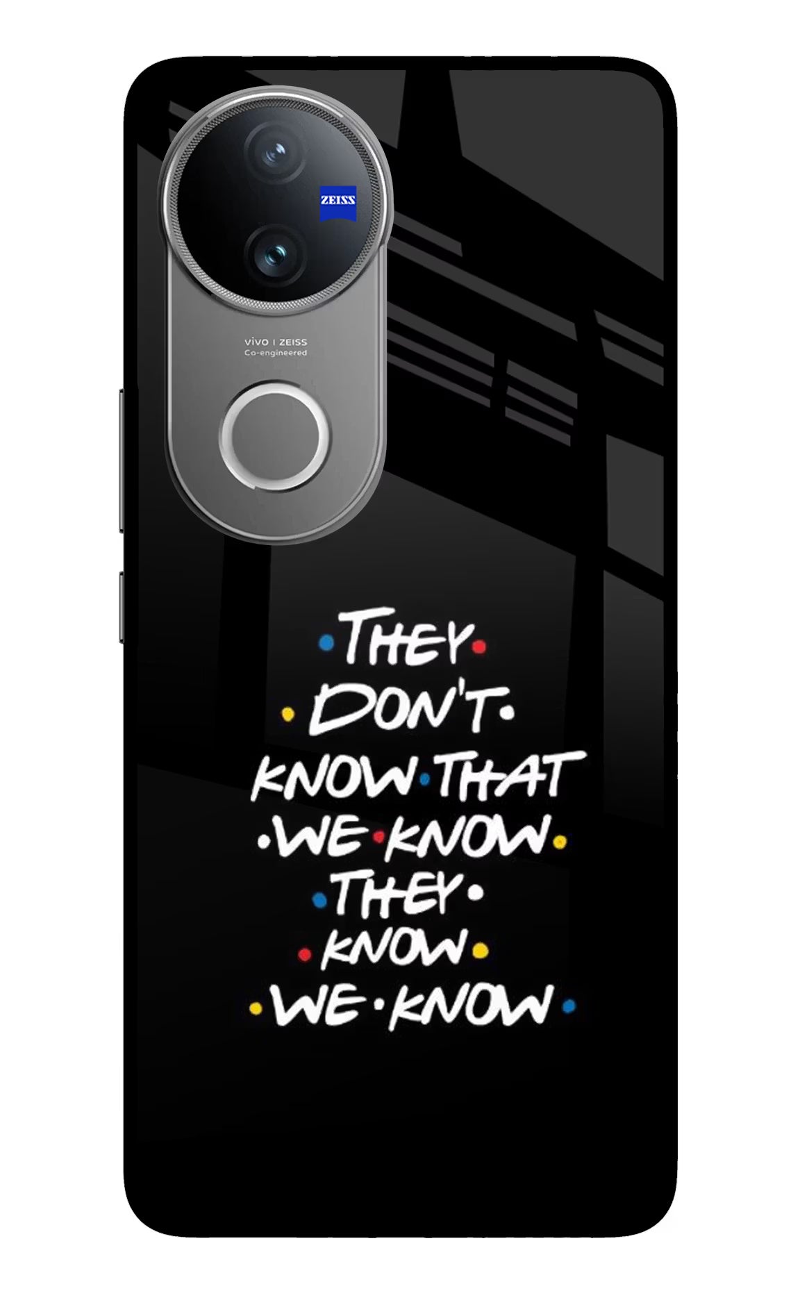 FRIENDS Dialogue Vivo V50 5G Glass Case - FRIENDS Dialogue Vivo V50 5G Glass Case FRIENDS Dialogue Vivo V50 5G Glass Case