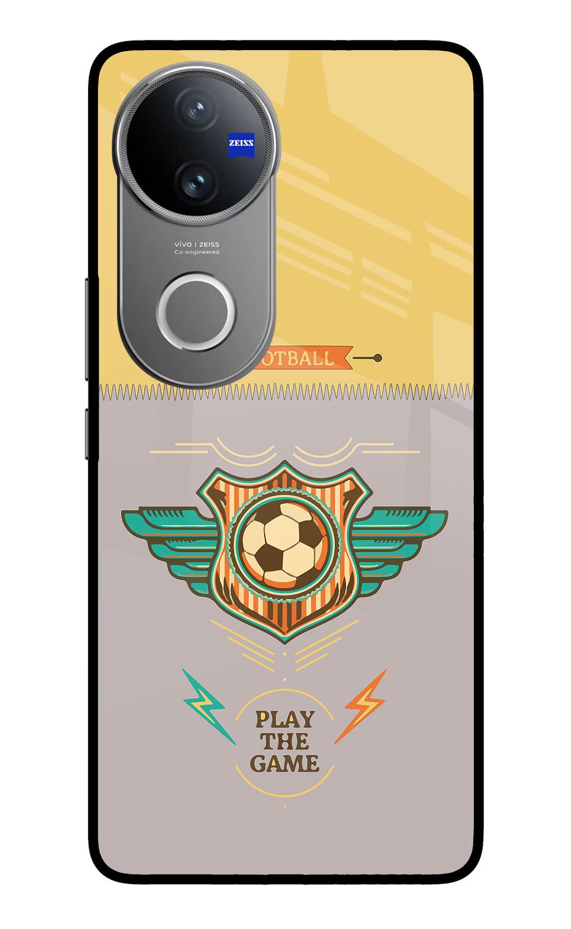 Football Vivo V50 5G Glass Case - Football Vivo V50 5G Glass Case Football Vivo V50 5G Glass Case