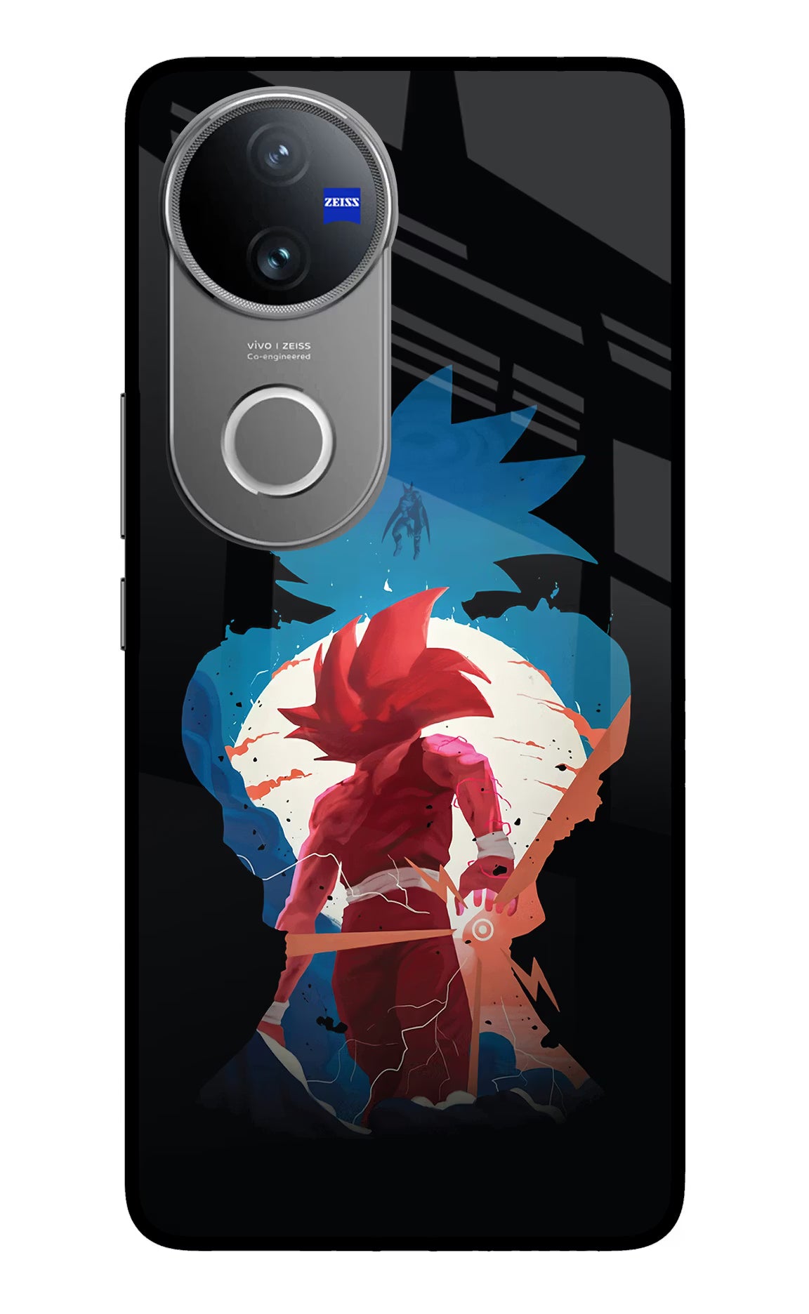 Goku Vivo V50 5G Glass Case Back Cover by Casekaro