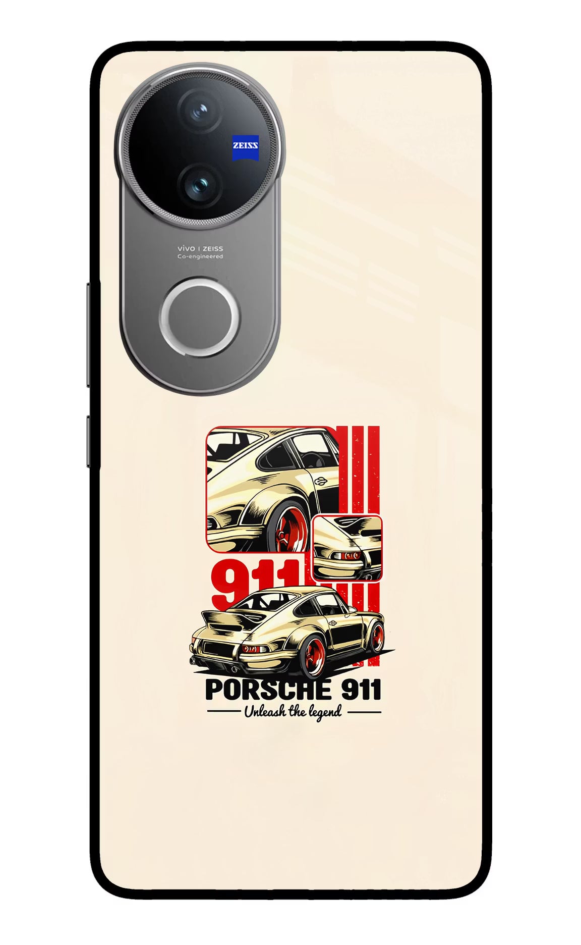 Classic Porsche 911 Vivo V50 5G Glass Case - Classic Porsche 911 Vivo V50 5G Glass Case Classic Porsche 911 Vivo V50 5G Glass Case