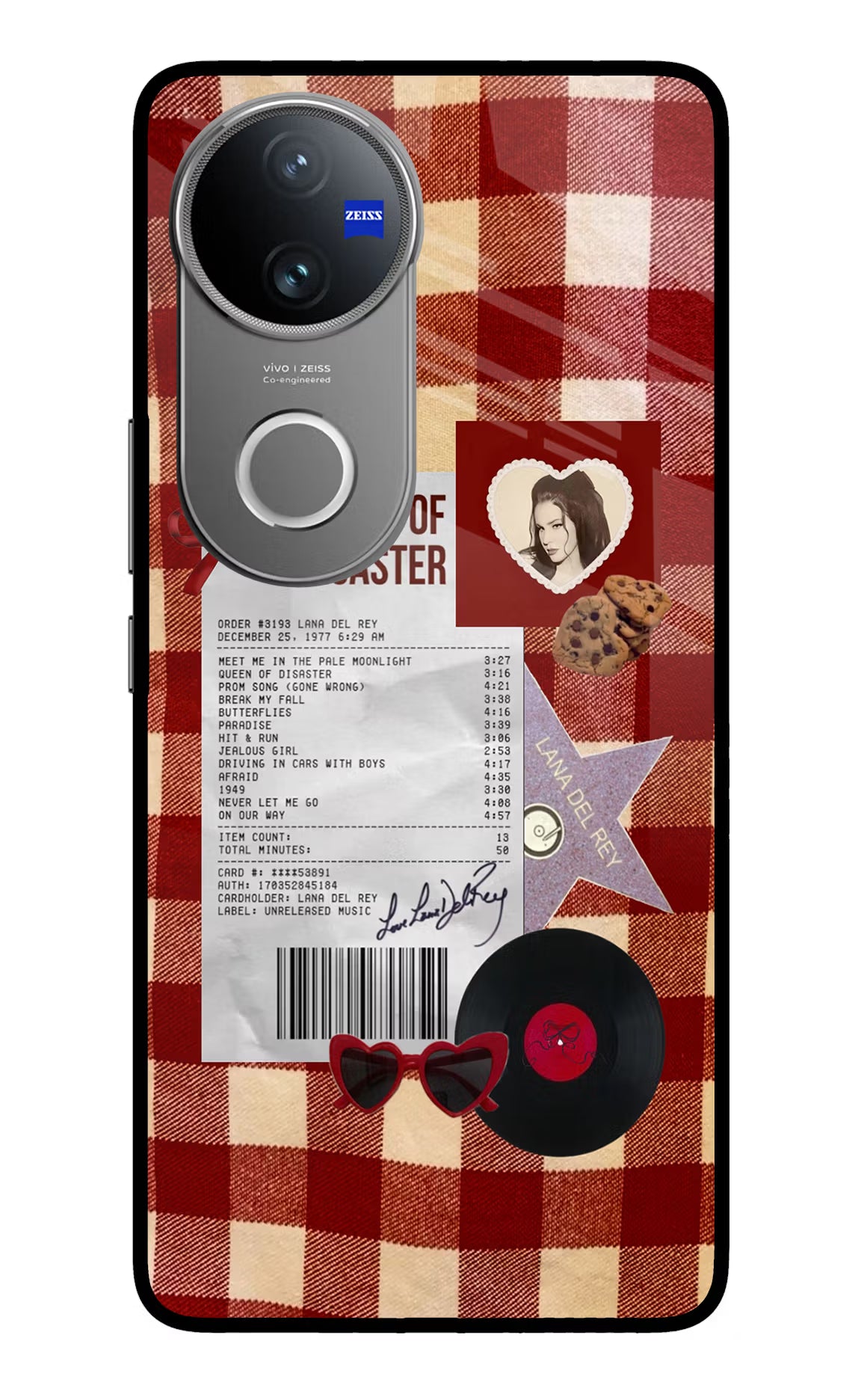 Queen of Disaster Vivo V50 5G Glass Case - Queen of Disaster Vivo V50 5G Glass Case Queen of Disaster Vivo V50 5G Glass Case