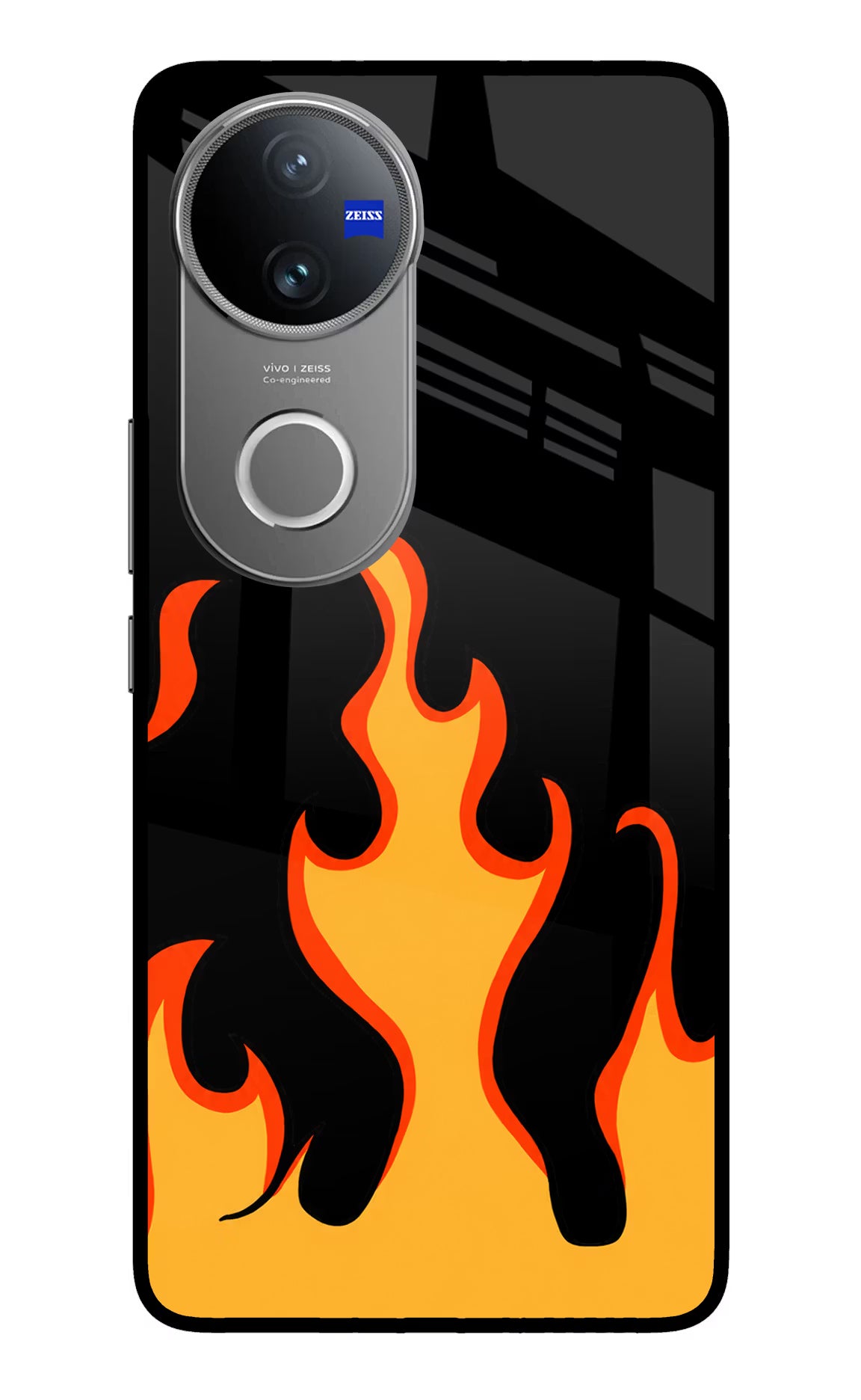 Fired Up – Black Vivo V50 5G Glass Case - Fired Up – Black Vivo V50 5G Glass Case Fired Up – Black Vivo V50 5G Glass Case