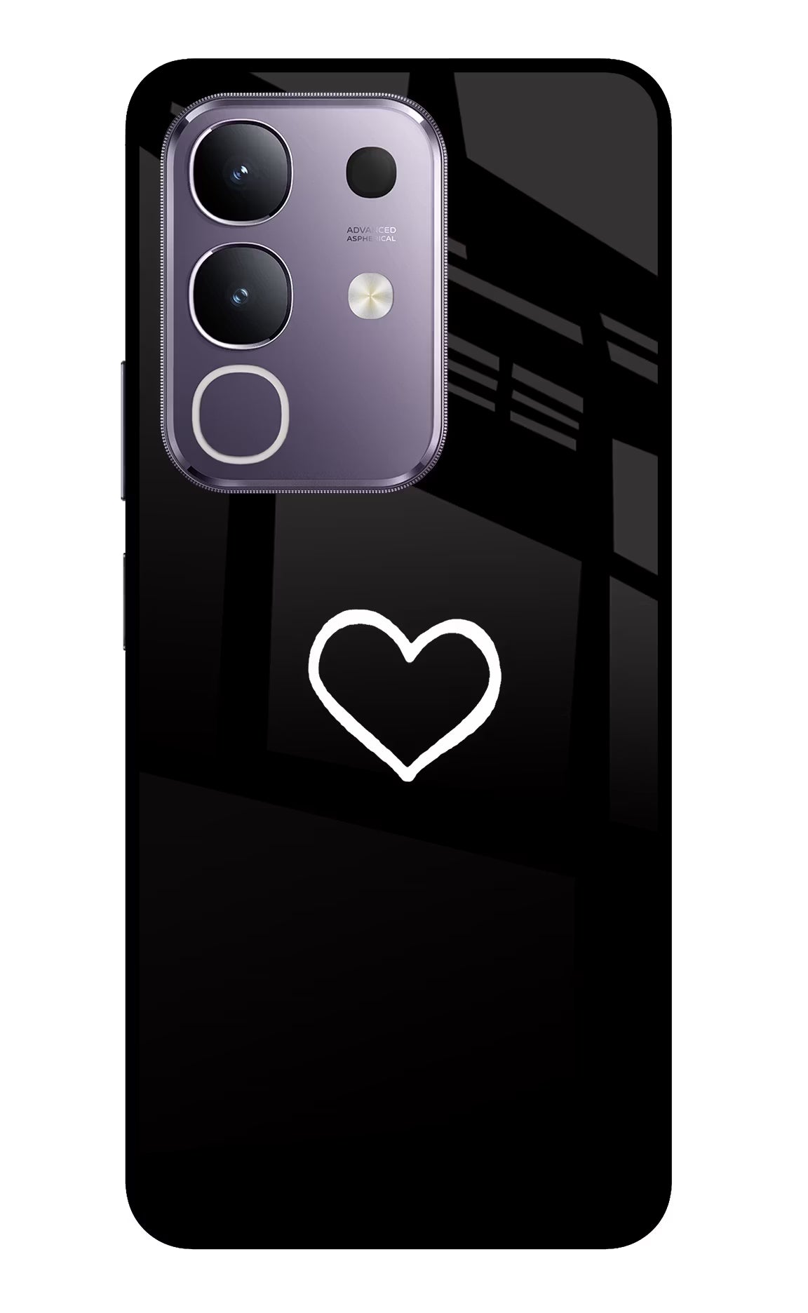 Heart Vivo T4x 5G Glass Case - Heart Vivo T4x 5G Glass Case Heart Vivo T4x 5G Glass Case