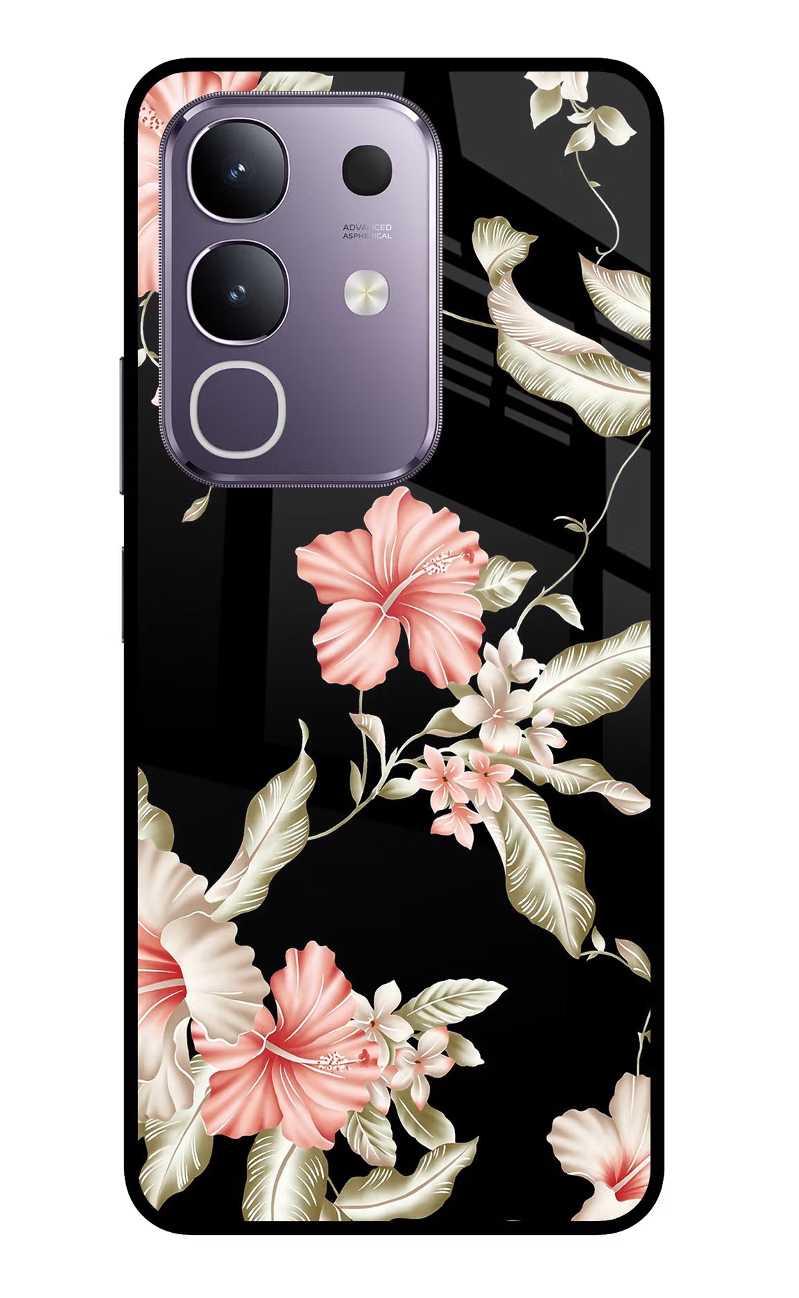 Flowers Vivo T4x 5G Glass Case - Flowers Vivo T4x 5G Glass Case Flowers Vivo T4x 5G Glass Case
