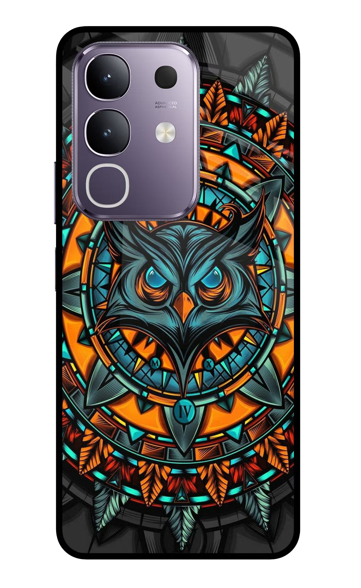 Angry Owl Art Vivo T4x 5G Glass Case - Angry Owl Art Vivo T4x 5G Glass Case Angry Owl Art Vivo T4x 5G Glass Case