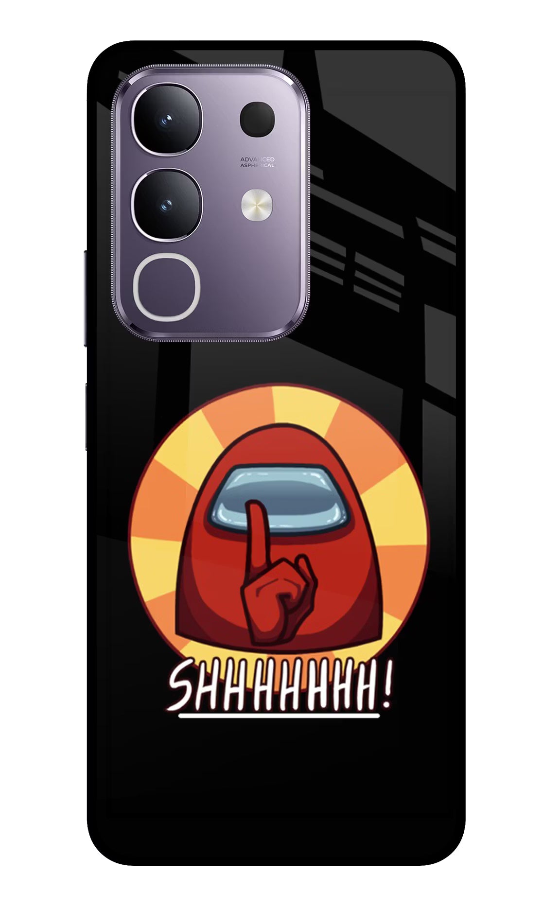 Among Us Shhh! Vivo T4x 5G Glass Case - Among Us Shhh! Vivo T4x 5G Glass Case Among Us Shhh! Vivo T4x 5G Glass Case