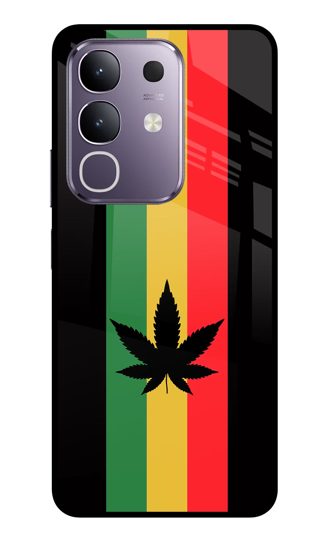 Weed Flag Vivo T4x 5G Glass Case - Weed Flag Vivo T4x 5G Glass Case Weed Flag Vivo T4x 5G Glass Case