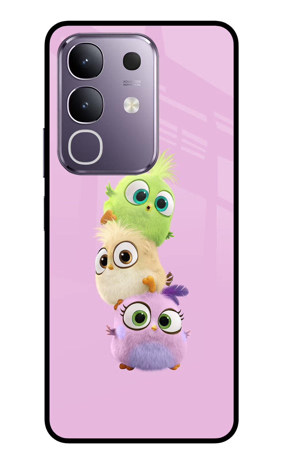 Cute Little Birds Vivo T4x 5G Glass Case - Cute Little Birds Vivo T4x 5G Glass Case Cute Little Birds Vivo T4x 5G Glass Case