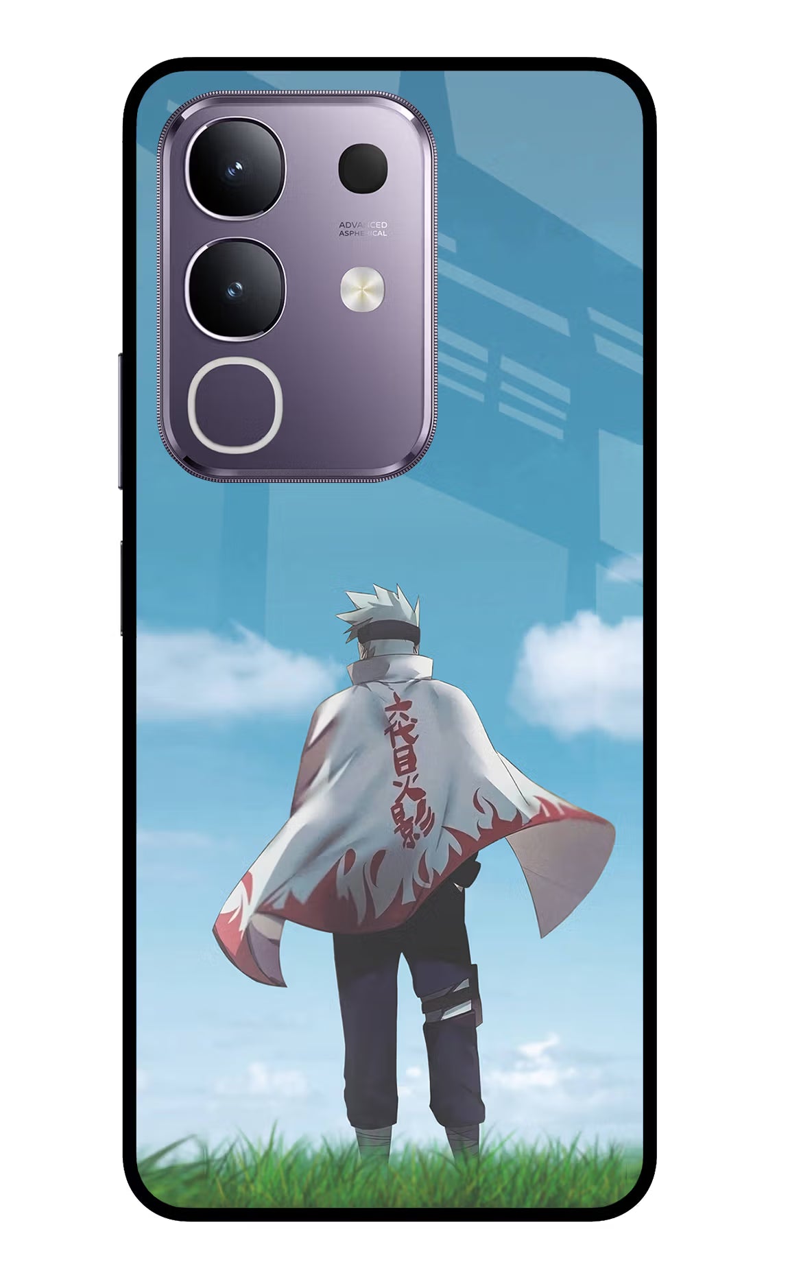 Kakashi Vivo T4x 5G Glass Case - Kakashi Vivo T4x 5G Glass Case Kakashi Vivo T4x 5G Glass Case