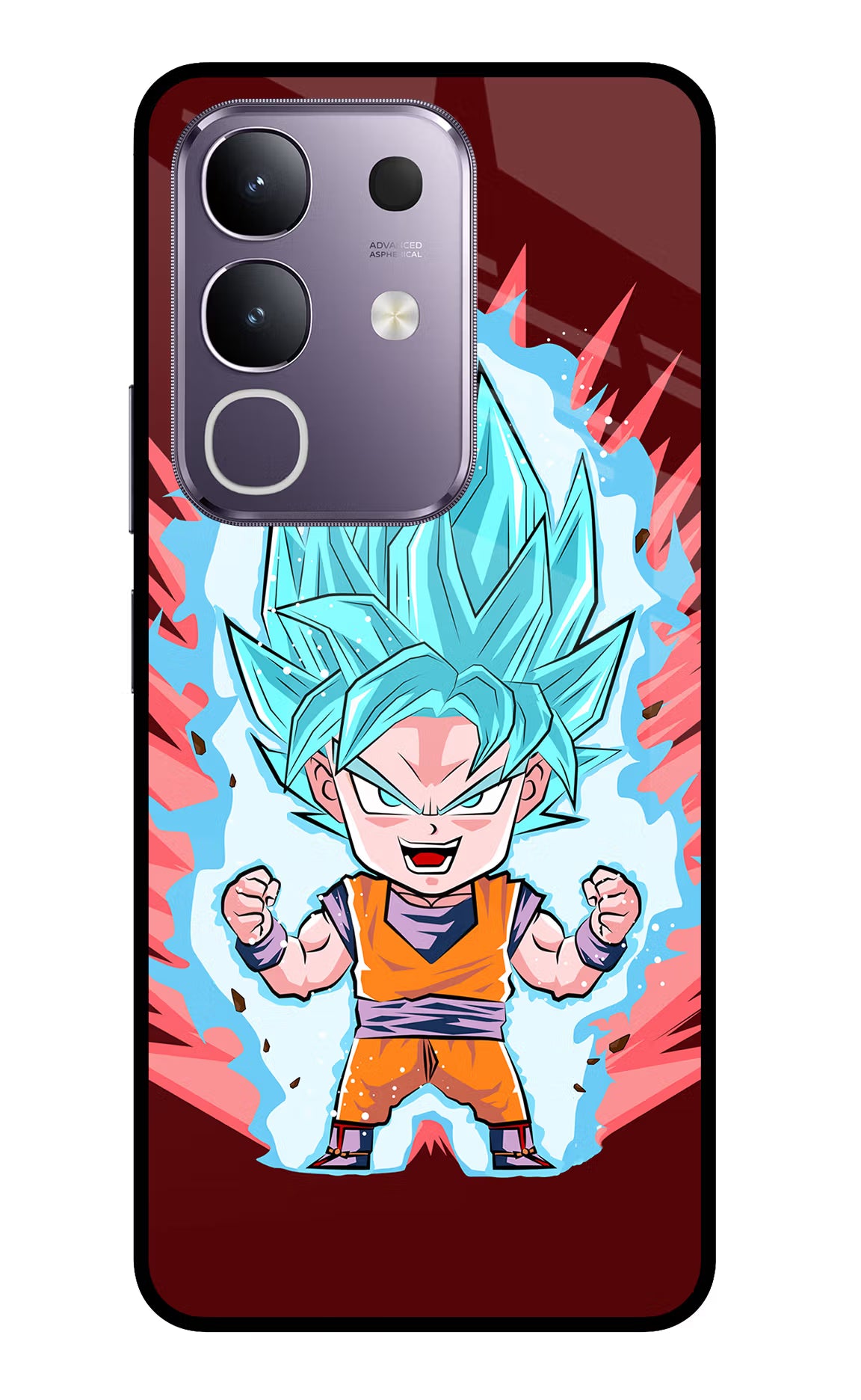 Goku Little Vivo T4x 5G Glass Case - Goku Little Vivo T4x 5G Glass Case Goku Little Vivo T4x 5G Glass Case