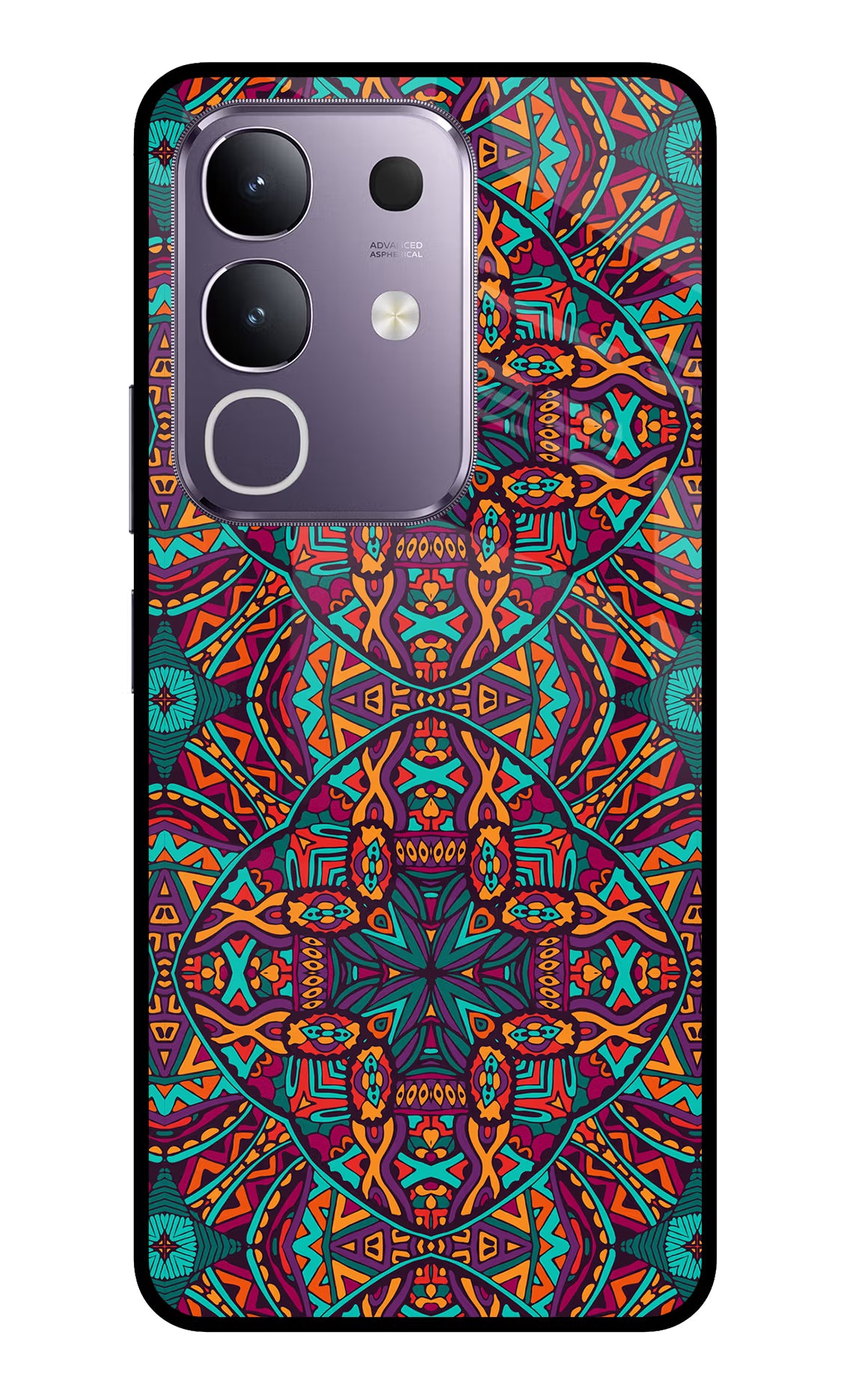 Colour Mandala Vivo T4x 5G Glass Case - Colour Mandala Vivo T4x 5G Glass Case Colour Mandala Vivo T4x 5G Glass Case