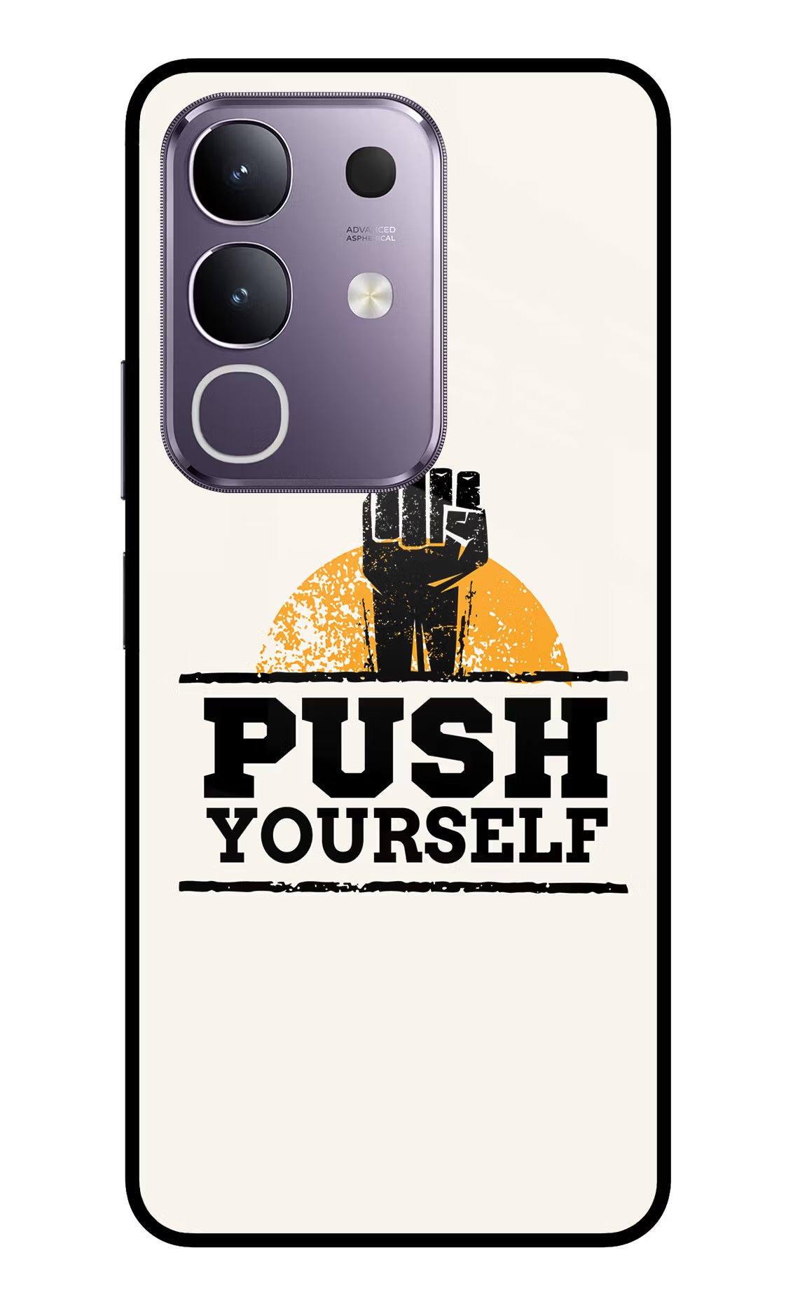 Push Yourself Vivo T4x 5G Glass Case - Push Yourself Vivo T4x 5G Glass Case Push Yourself Vivo T4x 5G Glass Case