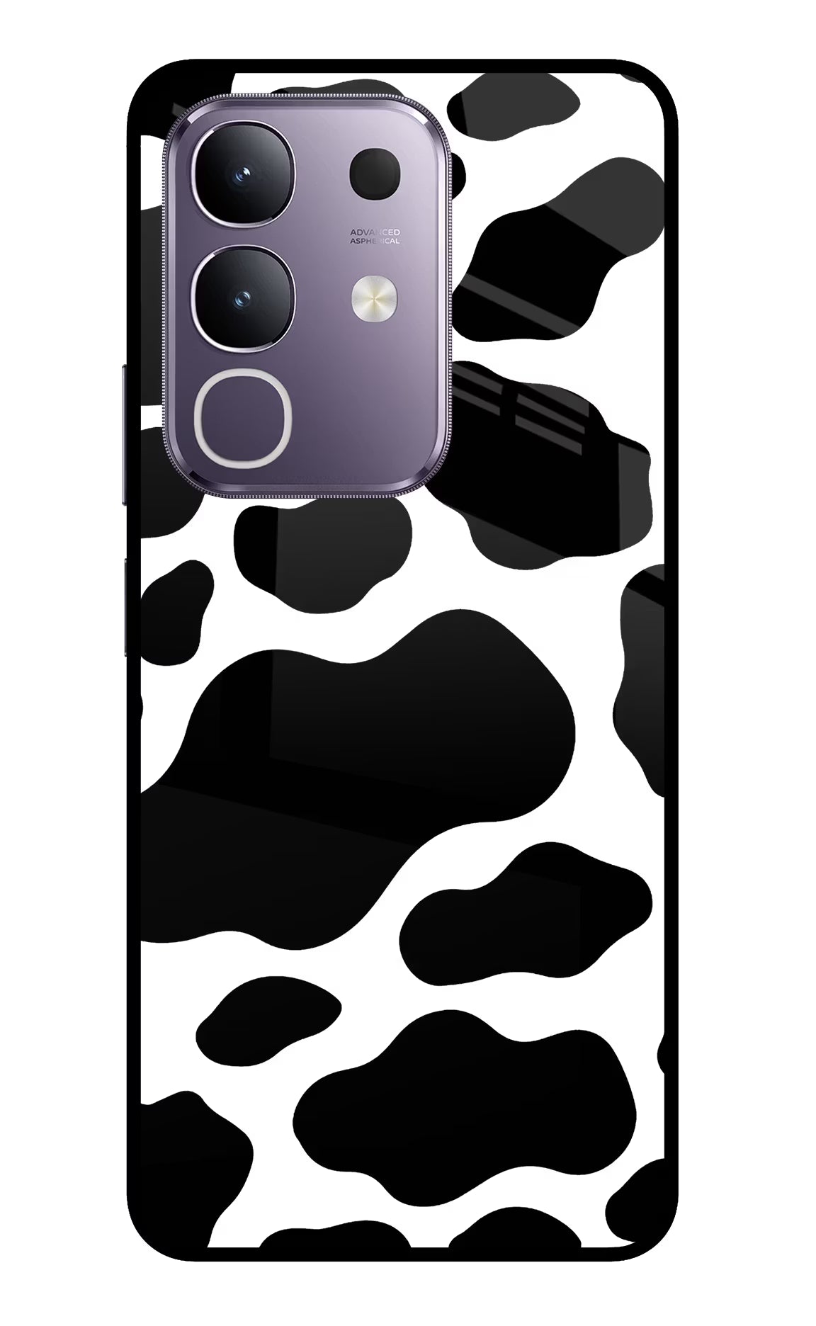 Cow Spots Vivo T4x 5G Glass Case - Cow Spots Vivo T4x 5G Glass Case Cow Spots Vivo T4x 5G Glass Case