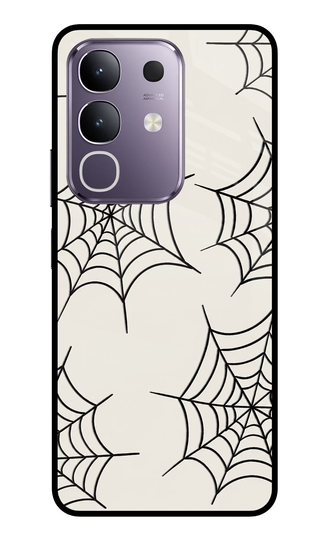 Spider Web Vivo T4x 5G Glass Case - Spider Web Vivo T4x 5G Glass Case Spider Web Vivo T4x 5G Glass Case