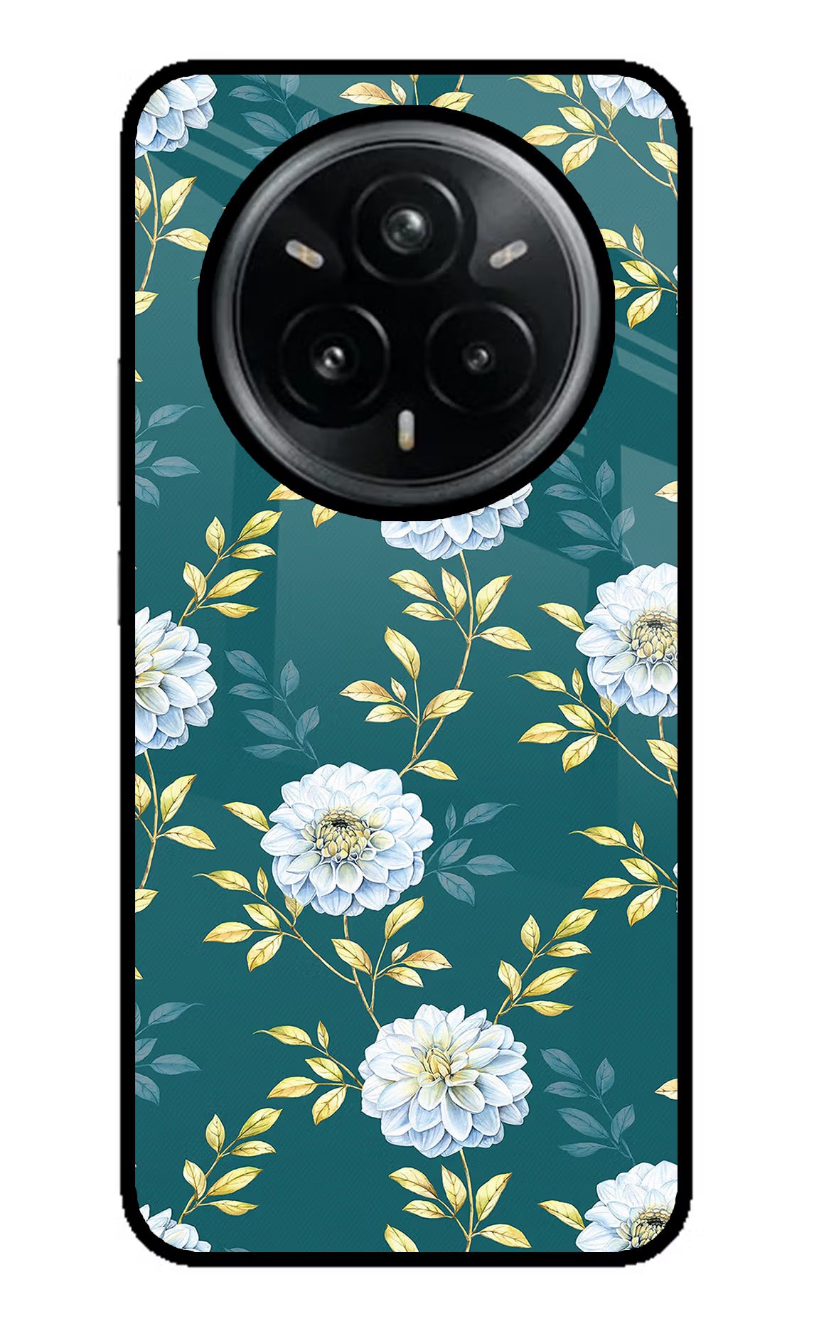 Flowers Realme 14 Pro Plus 5G Glass Case - Flowers Realme 14 Pro Plus 5G Glass Case Flowers Realme 14 Pro Plus 5G Glass Case