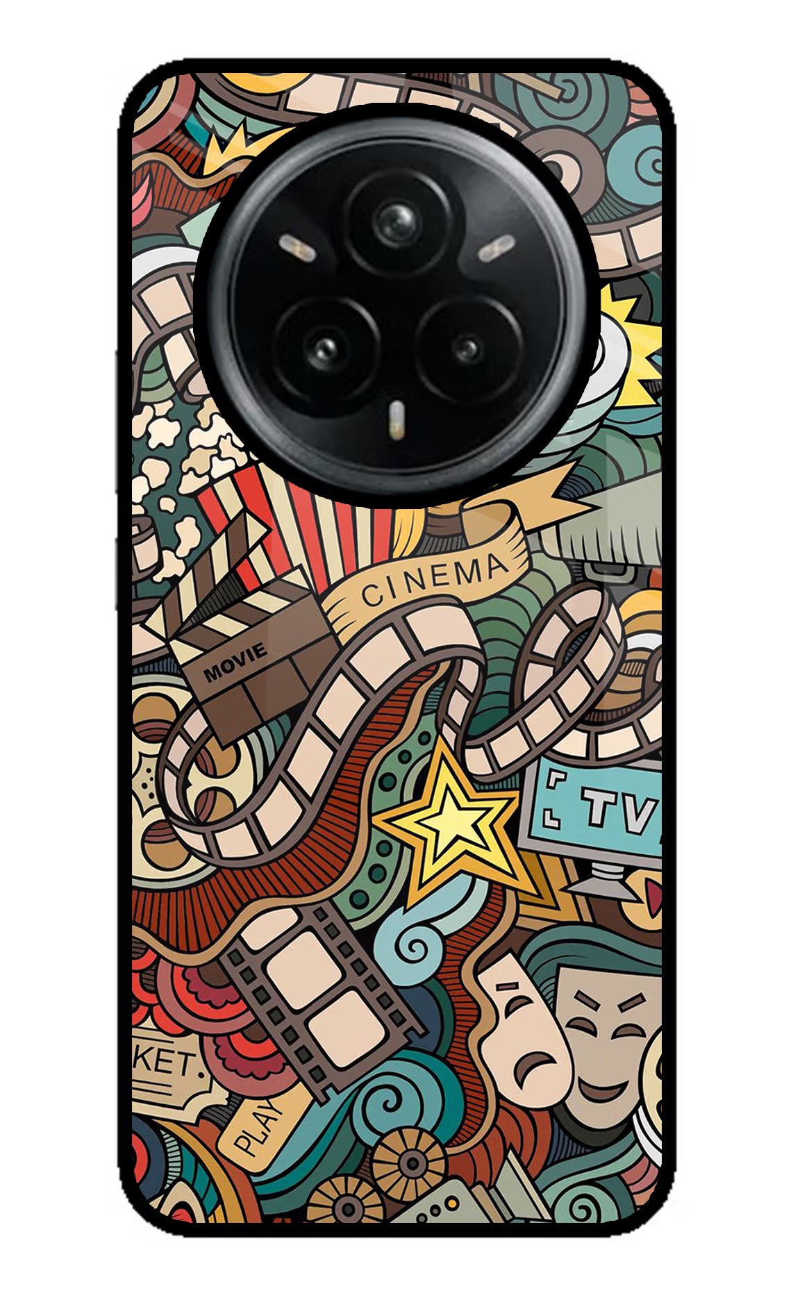 Cinema Abstract Realme 14 Pro Plus 5G Glass Case - Cinema Abstract Realme 14 Pro Plus 5G Glass Case Cinema Abstract Realme 14 Pro Plus 5G Glass Case