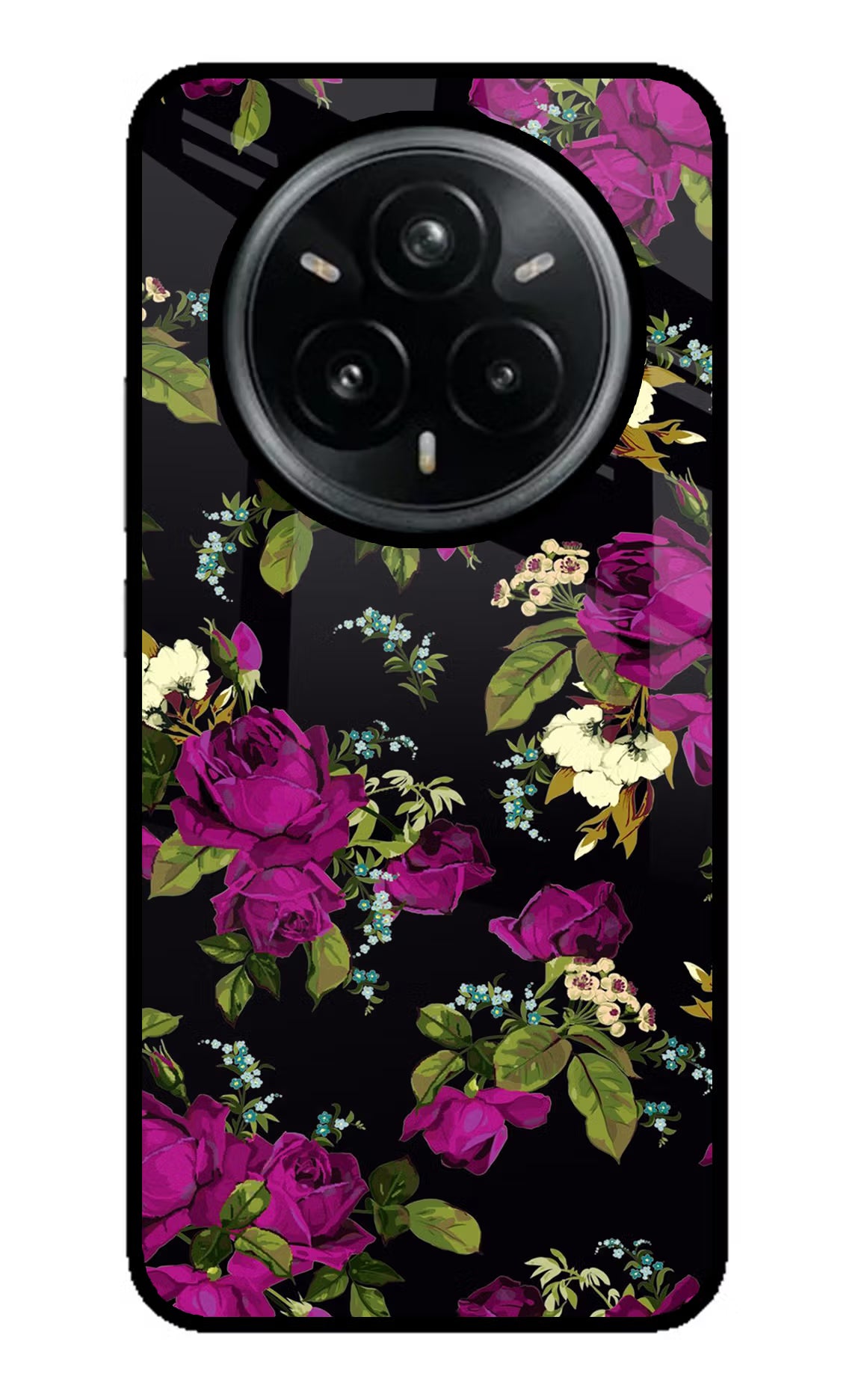 Flowers Realme 14 Pro Plus 5G Glass Case - Flowers Realme 14 Pro Plus 5G Glass Case Flowers Realme 14 Pro Plus 5G Glass Case
