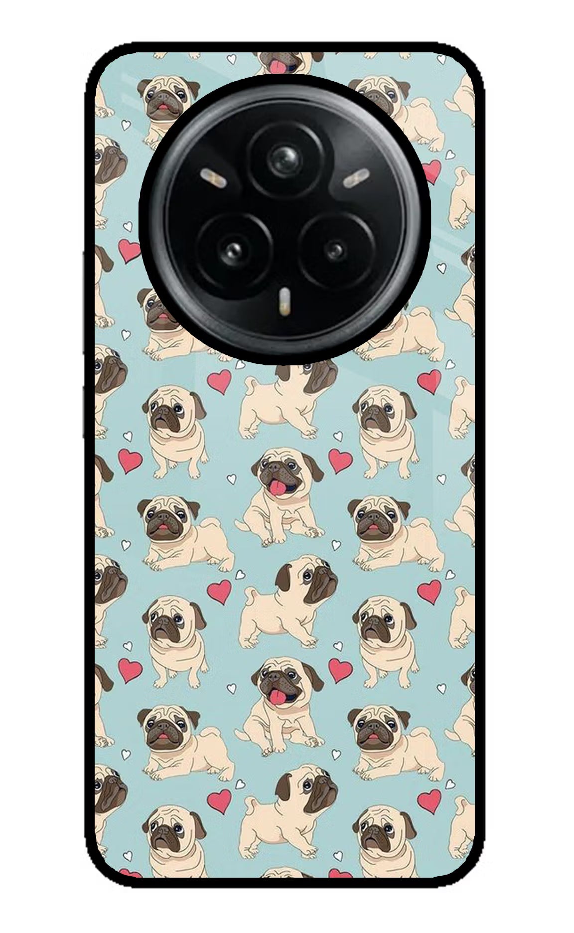 Pug Dog Realme 14 Pro Plus 5G Glass Case - Pug Dog Realme 14 Pro Plus 5G Glass Case Pug Dog Realme 14 Pro Plus 5G Glass Case