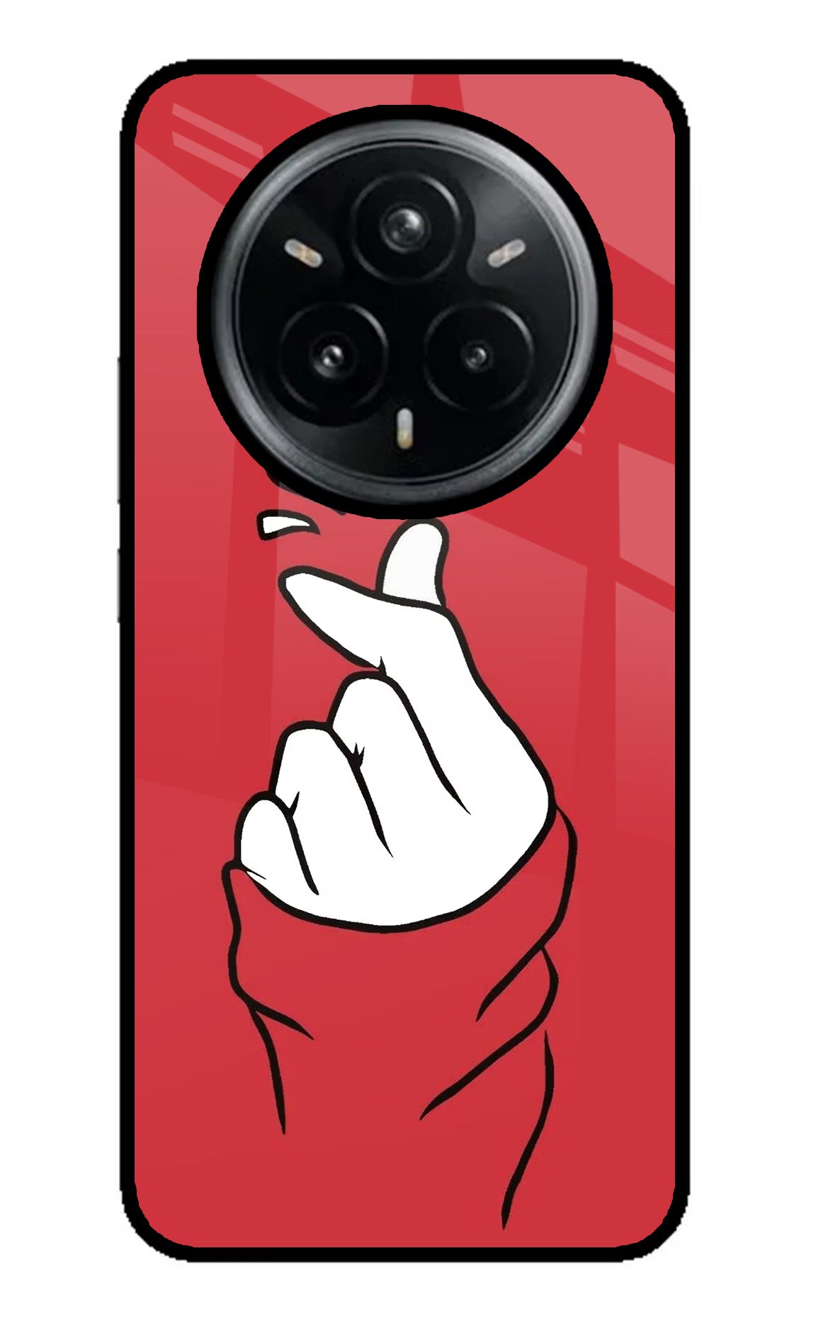 Korean Love Sign Realme 14 Pro Plus 5G Glass Case - Korean Love Sign Realme 14 Pro Plus 5G Glass Case Korean Love Sign Realme 14 Pro Plus 5G Glass Case