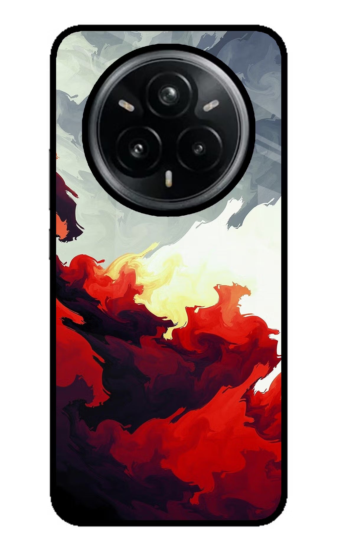 Fire Cloud Realme 14 Pro Plus 5G Glass Case - Fire Cloud Realme 14 Pro Plus 5G Glass Case Fire Cloud Realme 14 Pro Plus 5G Glass Case