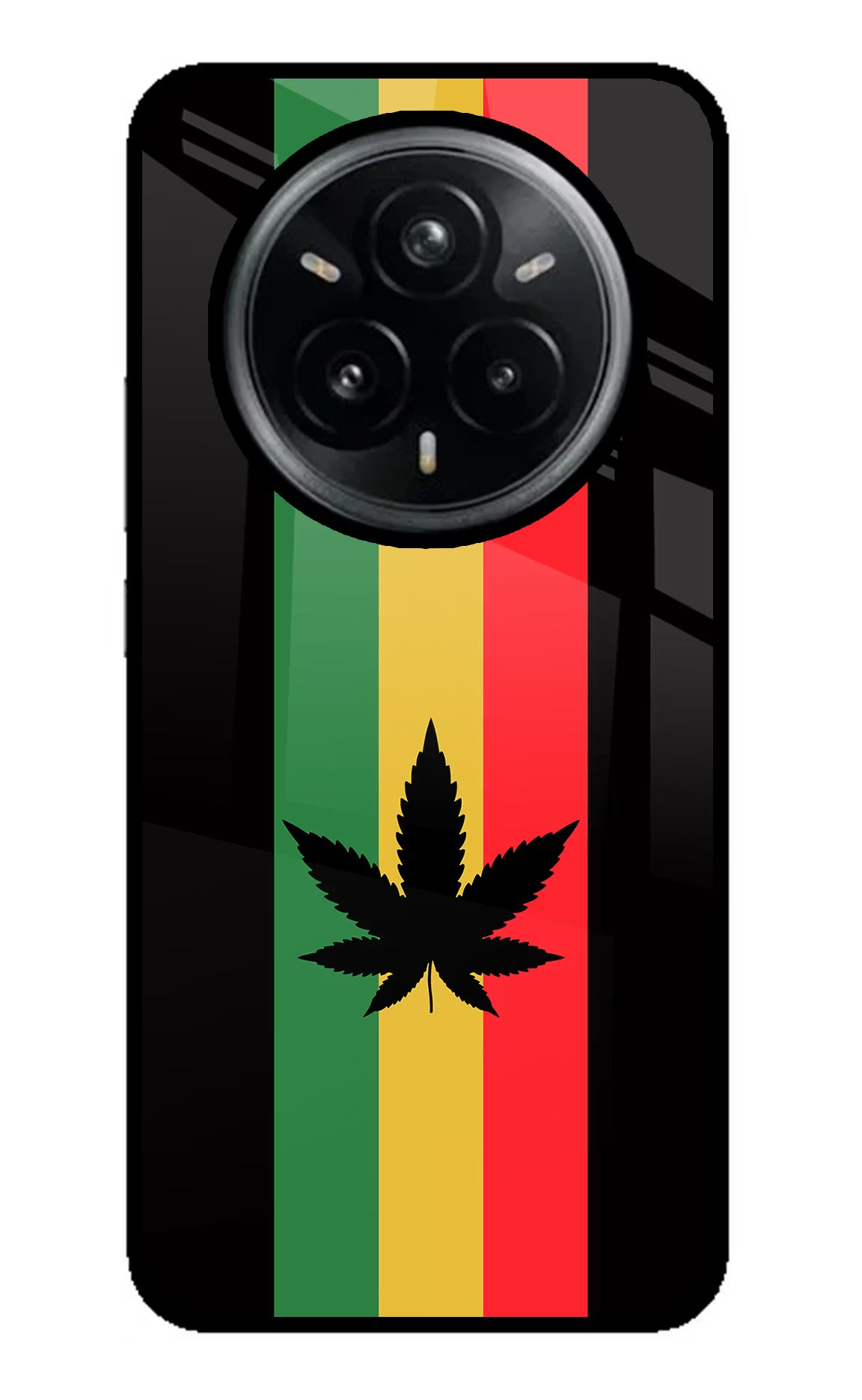Weed Flag Realme 14 Pro Plus 5G Glass Case - Weed Flag Realme 14 Pro Plus 5G Glass Case Weed Flag Realme 14 Pro Plus 5G Glass Case