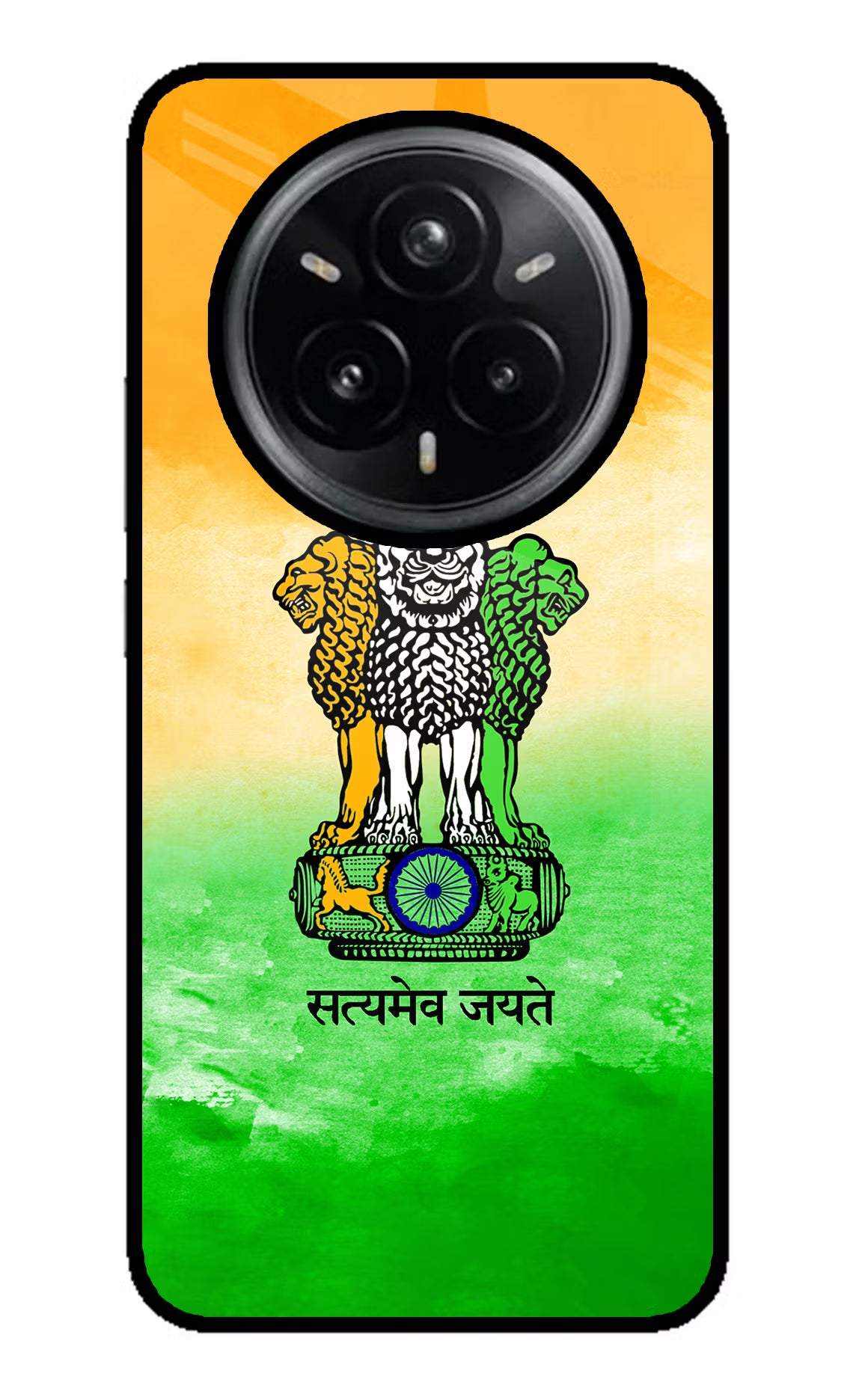 Satyamev Jayate Flag Realme 14 Pro Plus 5G Glass Case - Satyamev Jayate Flag Realme 14 Pro Plus 5G Glass Case Satyamev Jayate Flag Realme 14 Pro Plus 5G Glass Case