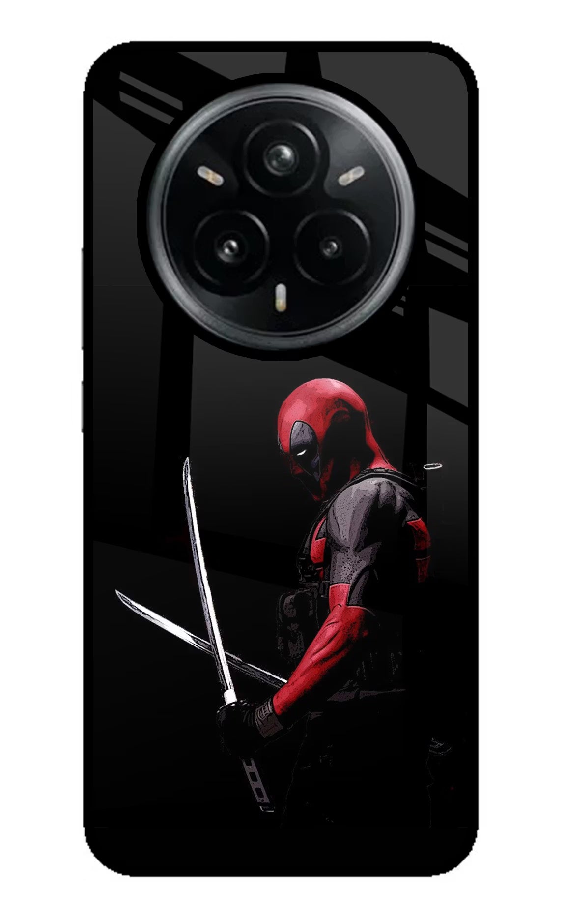 Deadpool Realme 14 Pro Plus 5G Glass Case - Deadpool Realme 14 Pro Plus 5G Glass Case Deadpool Realme 14 Pro Plus 5G Glass Case