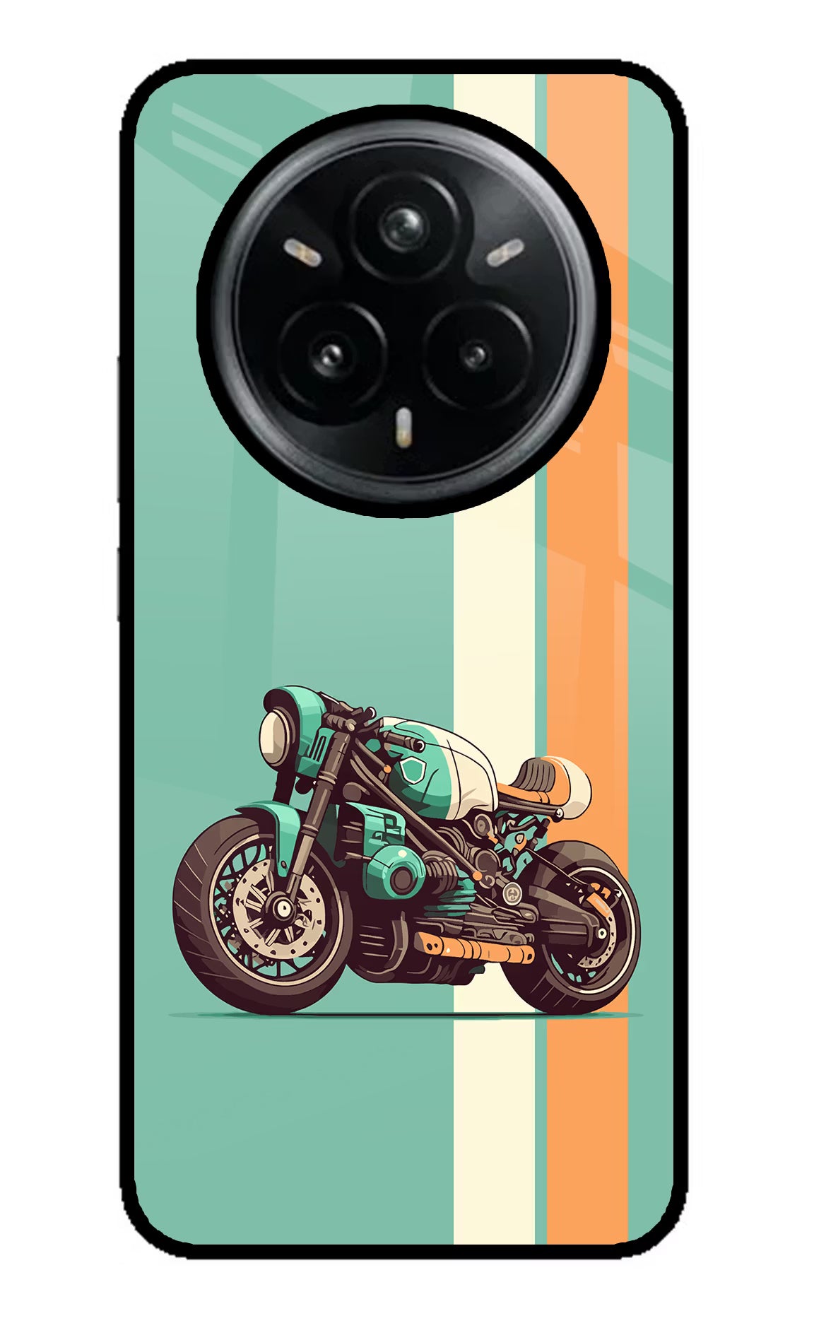 Striped Moto Drift Realme 14 Pro Plus 5G Glass Case - Striped Moto Drift Realme 14 Pro Plus 5G Glass Case Striped Moto Drift Realme 14 Pro Plus 5G Glass Case