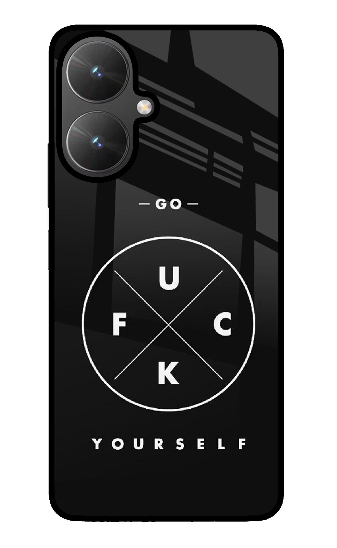 Go Fuck Yourself Poco M6 5G Glass Case - Go Fuck Yourself Poco M6 5G Glass Case Go Fuck Yourself Poco M6 5G Glass Case
