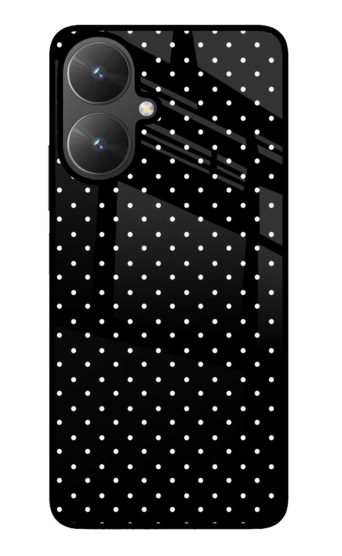 White Dots Poco M6 5G Glass Case - White Dots Poco M6 5G Glass Case White Dots Poco M6 5G Glass Case