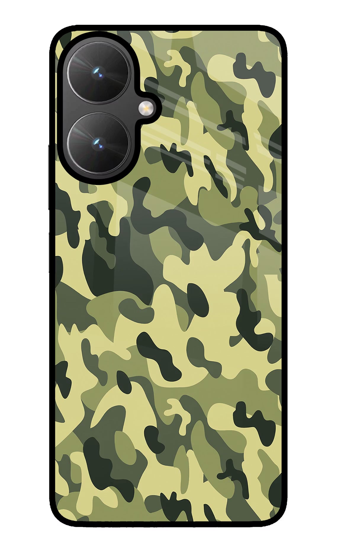 Camouflage Poco M6 5G Glass Case - Camouflage Poco M6 5G Glass Case Camouflage Poco M6 5G Glass Case
