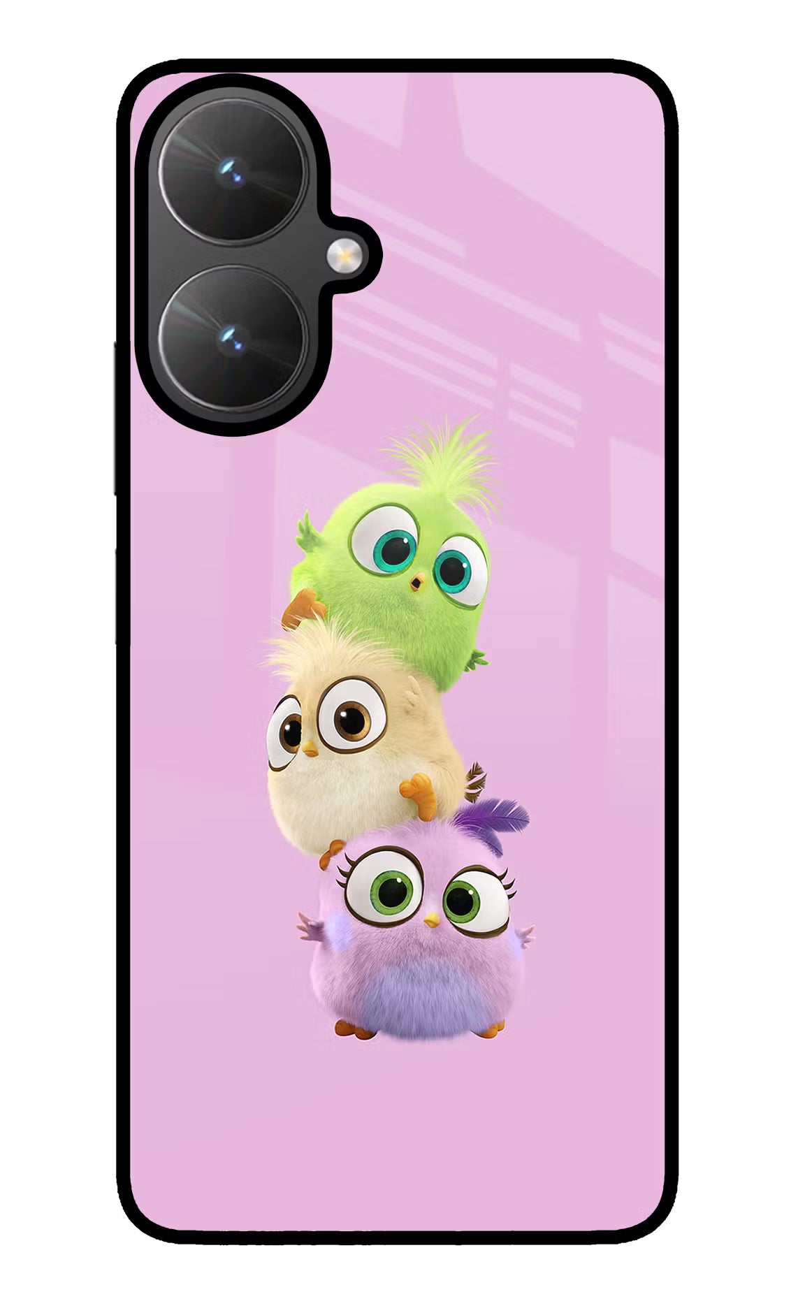 Cute Little Birds Poco M6 5G Glass Case - Cute Little Birds Poco M6 5G Glass Case Cute Little Birds Poco M6 5G Glass Case