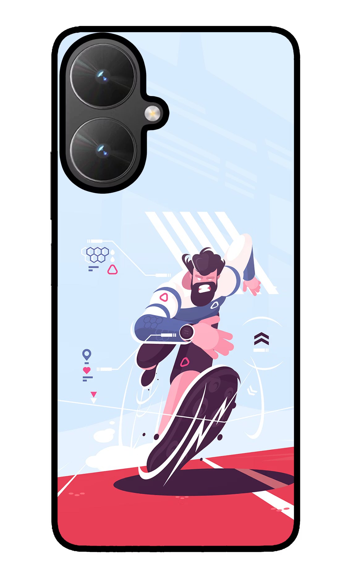 Run Pro Poco M6 5G Back Cover - Run Pro Poco M6 5G Glass Case Back Cover by Casekaro Run Pro Poco M6 5G Glass Case Back Cover by Casekaro