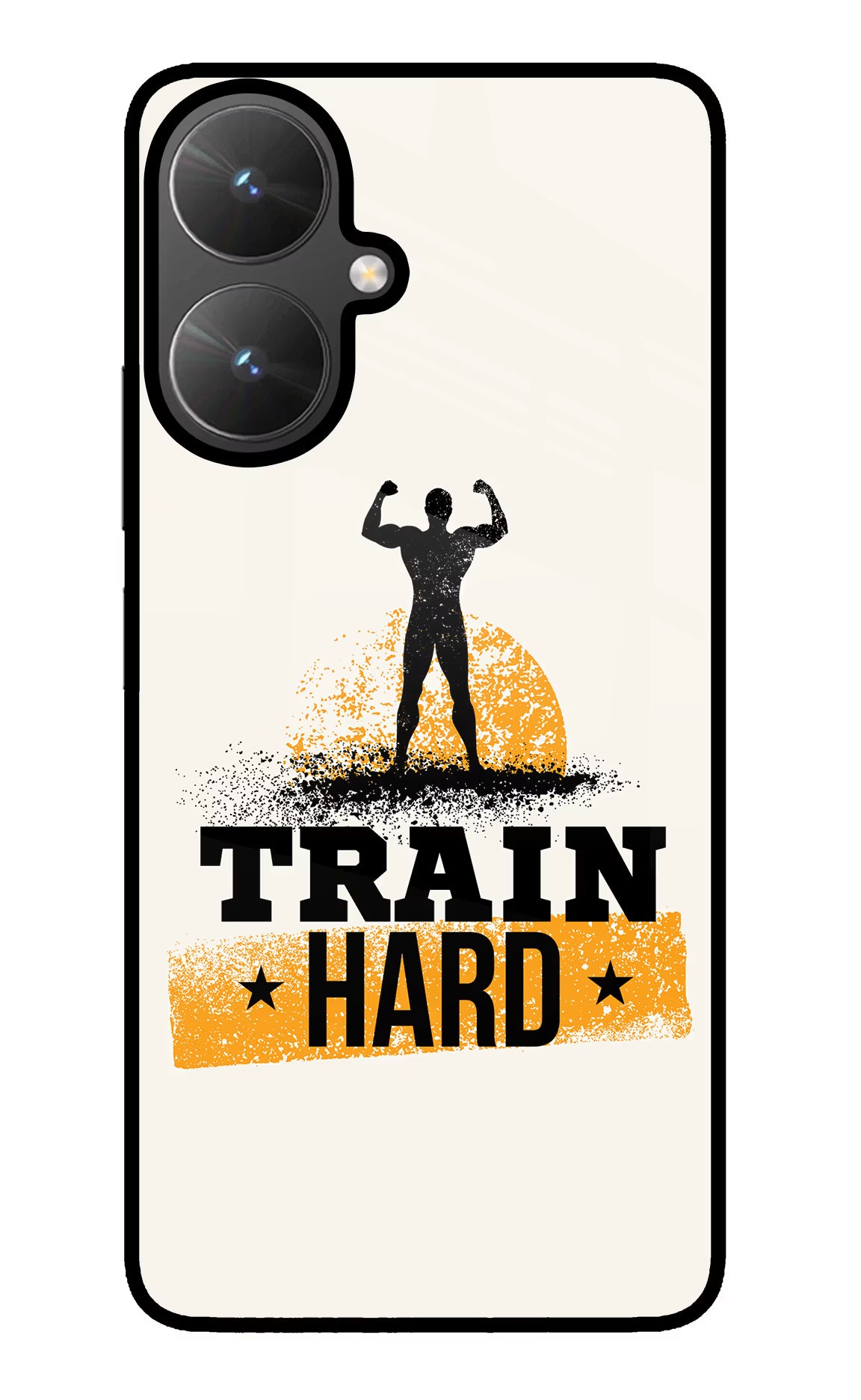 Train Hard Poco M6 5G Back Cover - Train Hard Poco M6 5G Glass Case Back Cover by Casekaro Train Hard Poco M6 5G Glass Case Back Cover by Casekaro