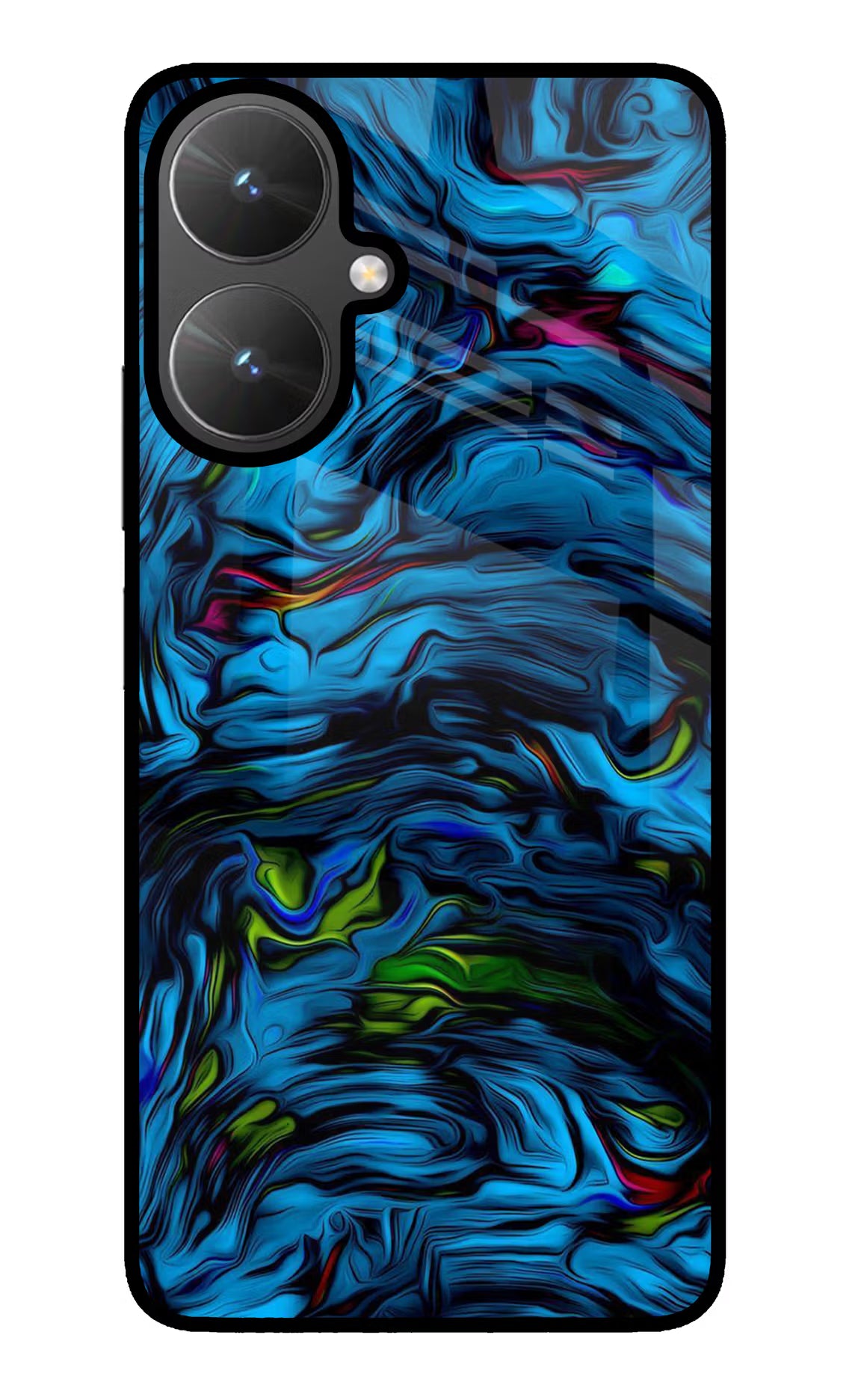 Dark Blue Abstract Poco M6 5G Glass Case - Dark Blue Abstract Poco M6 5G Glass Case Dark Blue Abstract Poco M6 5G Glass Case