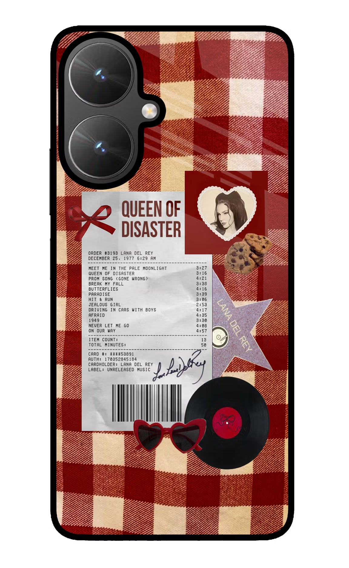 Queen of Disaster Poco M6 5G Back Cover - Queen of Disaster Poco M6 5G Glass Case Back Cover by Casekaro Queen of Disaster Poco M6 5G Glass Case Back Cover by Casekaro