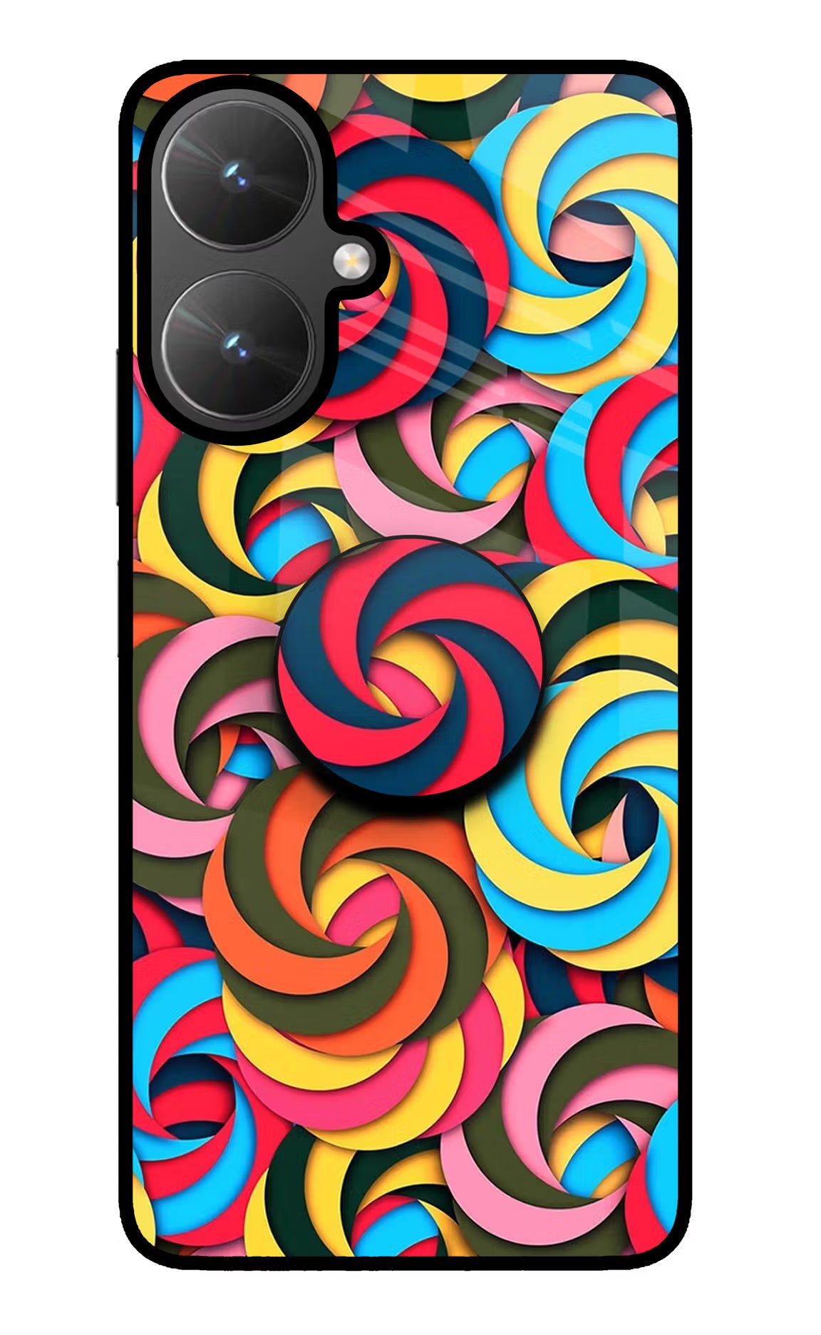 Spiral Pattern Poco M6 5G Pop Case - Spiral Pattern Poco M6 5G Pop Case by Casekaro Spiral Pattern Poco M6 5G Pop Case by Casekaro
