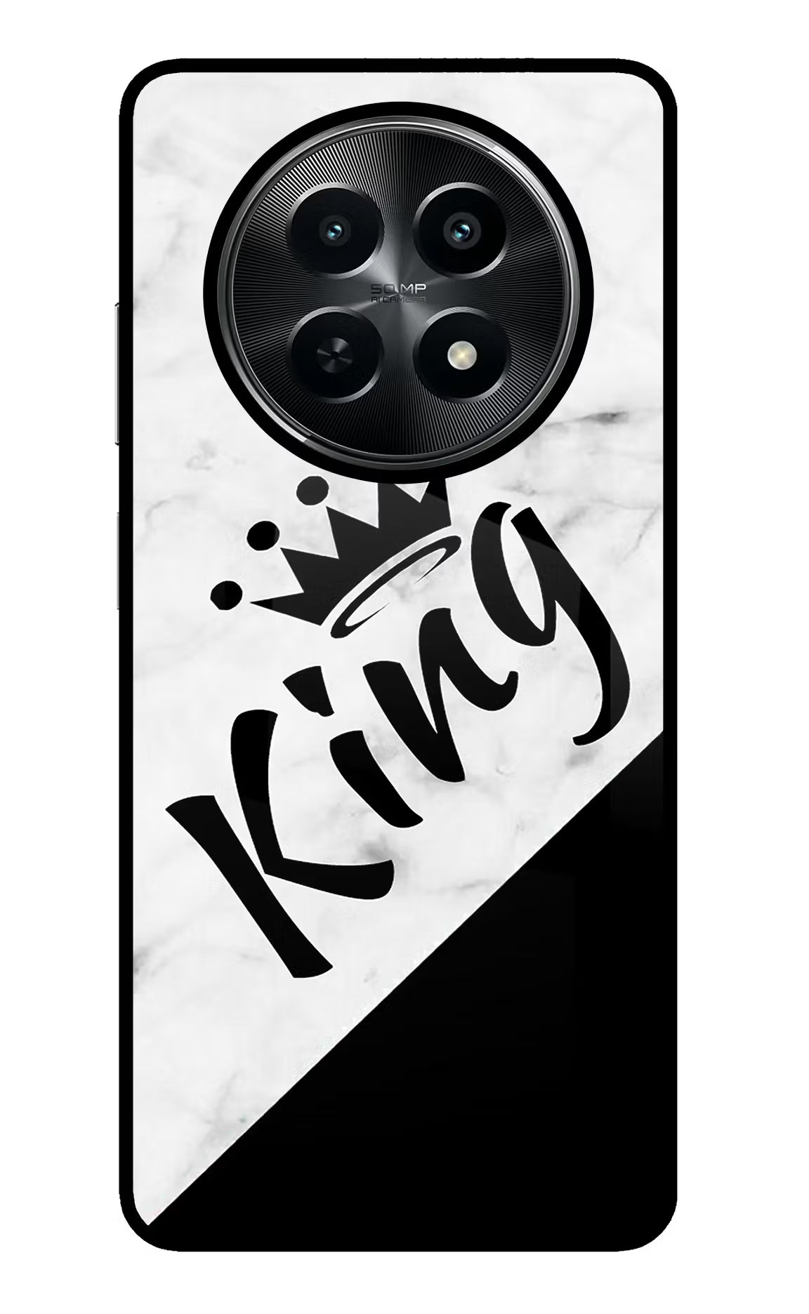 King Realme C65 5G Glass Case - King Realme C65 5G Glass Case King Realme C65 5G Glass Case