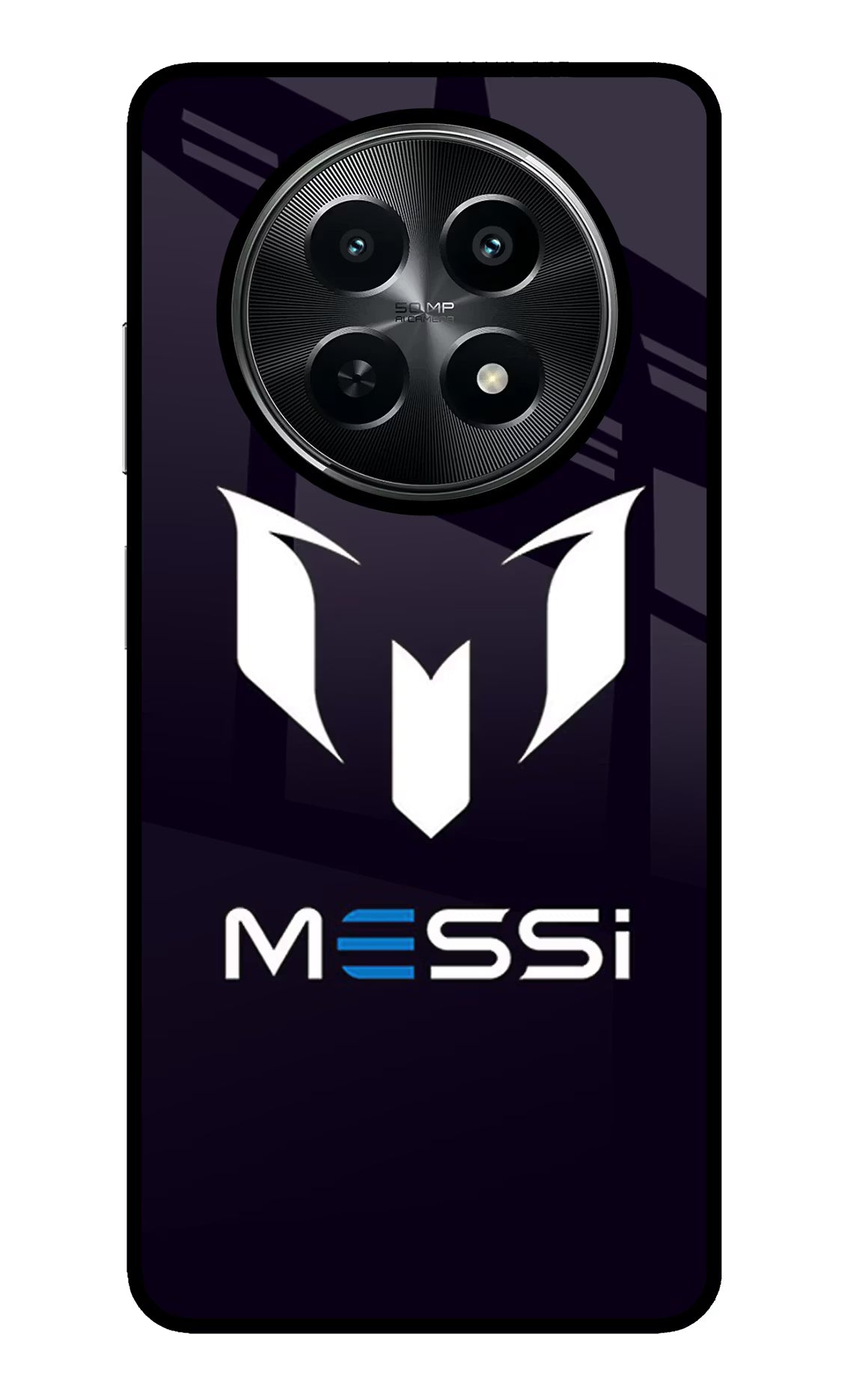 Messi Logo Realme C65 5G Glass Case - Messi Logo Realme C65 5G Glass Case Messi Logo Realme C65 5G Glass Case