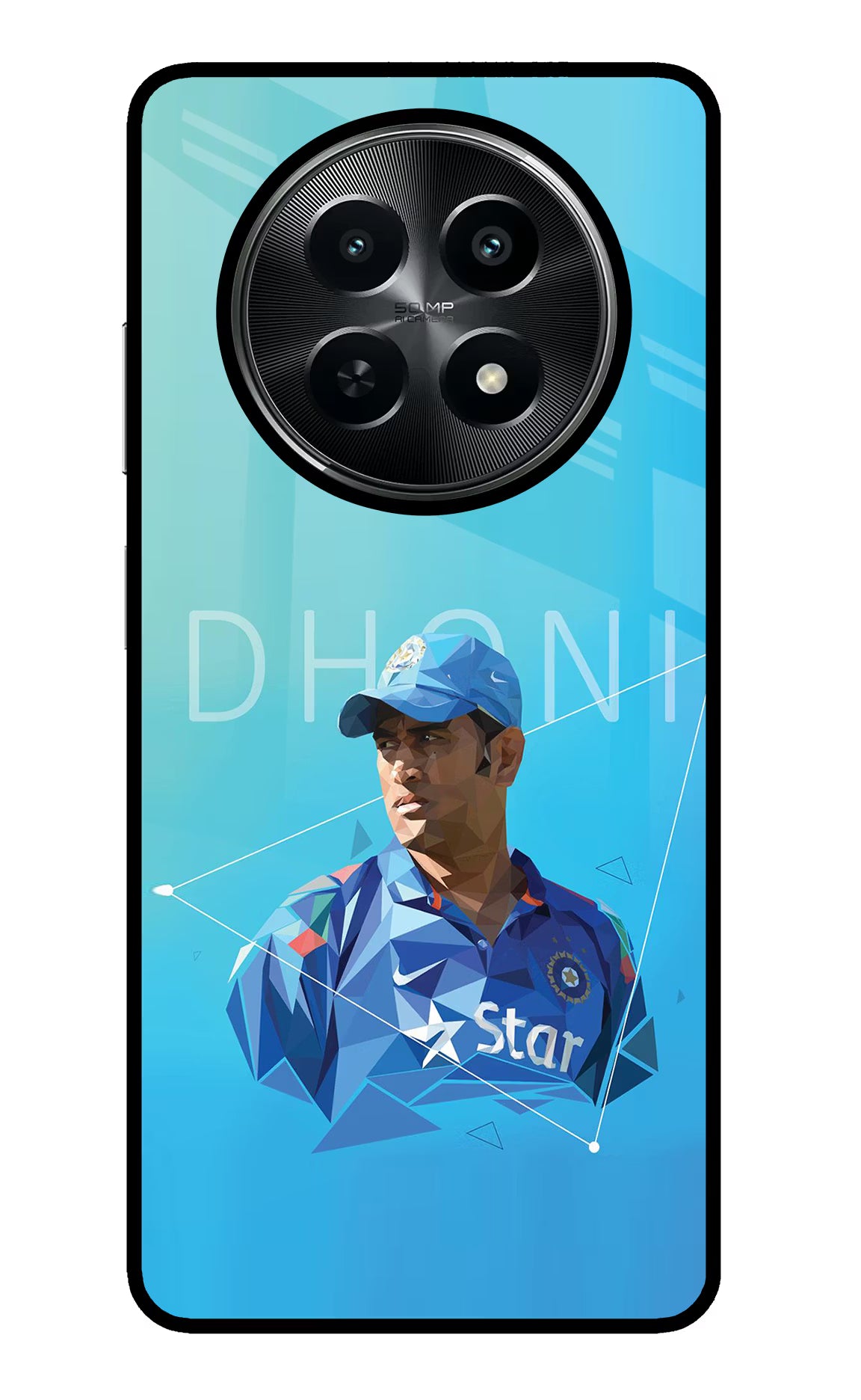 Dhoni Artwork Realme C65 5G Glass Case - Dhoni Artwork Realme C65 5G Glass Case Dhoni Artwork Realme C65 5G Glass Case
