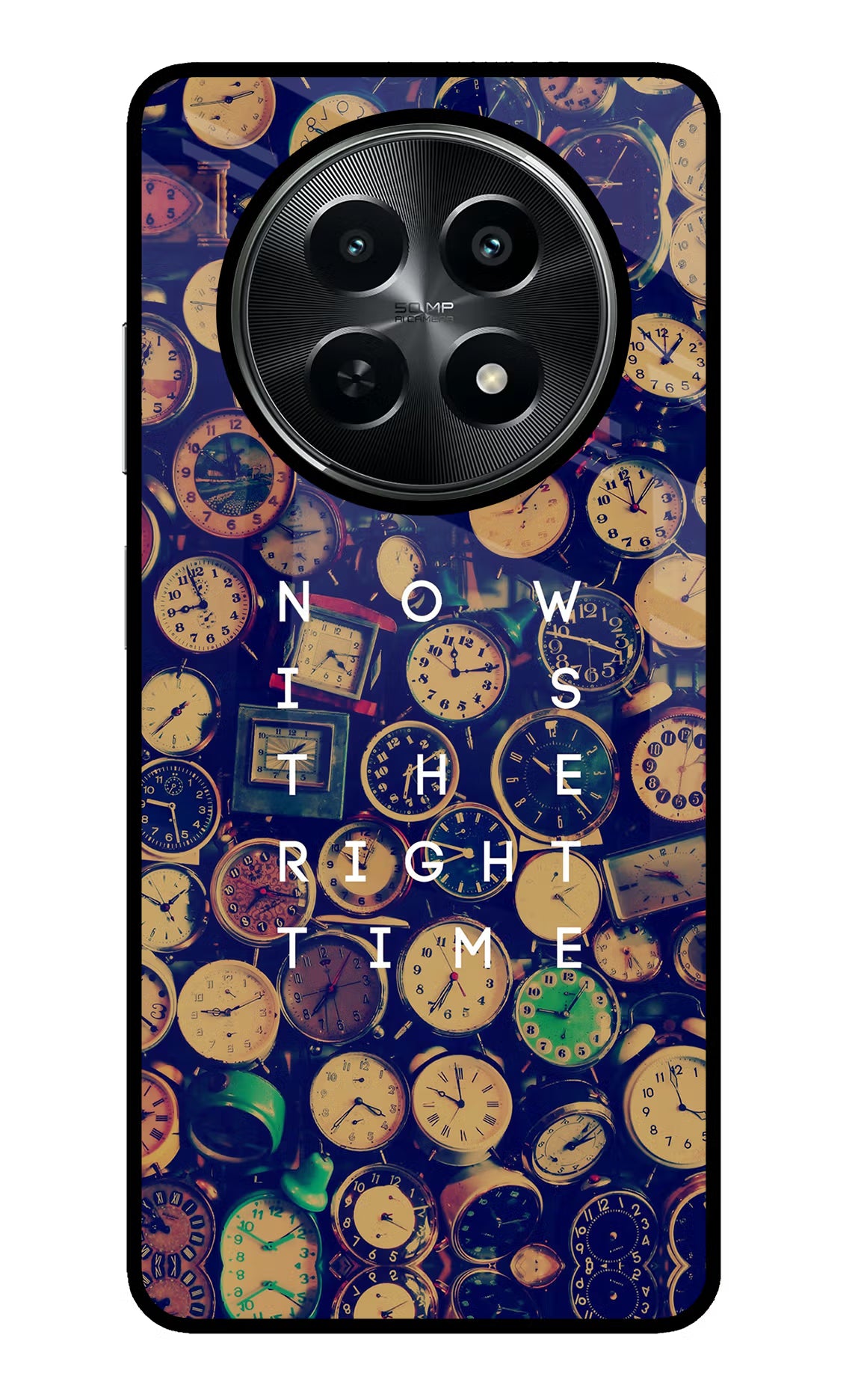 Now is the Right Time Quote Realme C65 5G Back Cover - Now is the Right Time Quote Realme C65 5G Glass Case Back Cover by Casekaro Now is the Right Time Quote Realme C65 5G Glass Case Back Cover by Casekaro