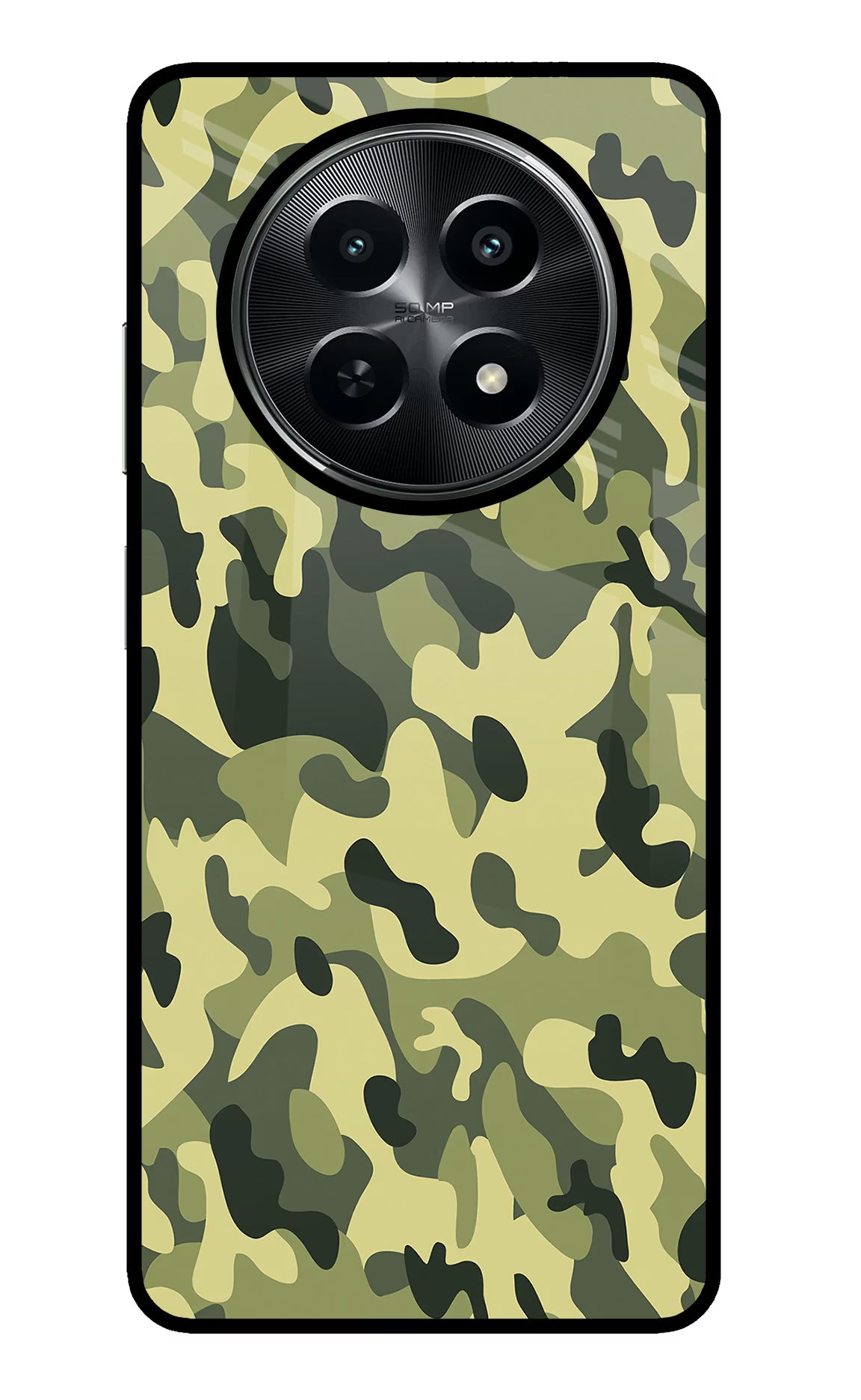 Camouflage Realme C65 5G Glass Case - Camouflage Realme C65 5G Glass Case Camouflage Realme C65 5G Glass Case