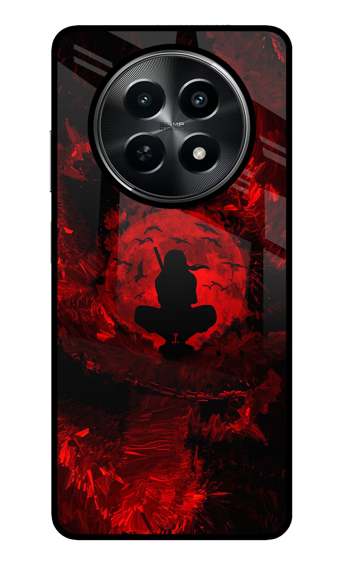 Itachi Uchiha Realme C65 5G Glass Case Back Cover by Casekaro