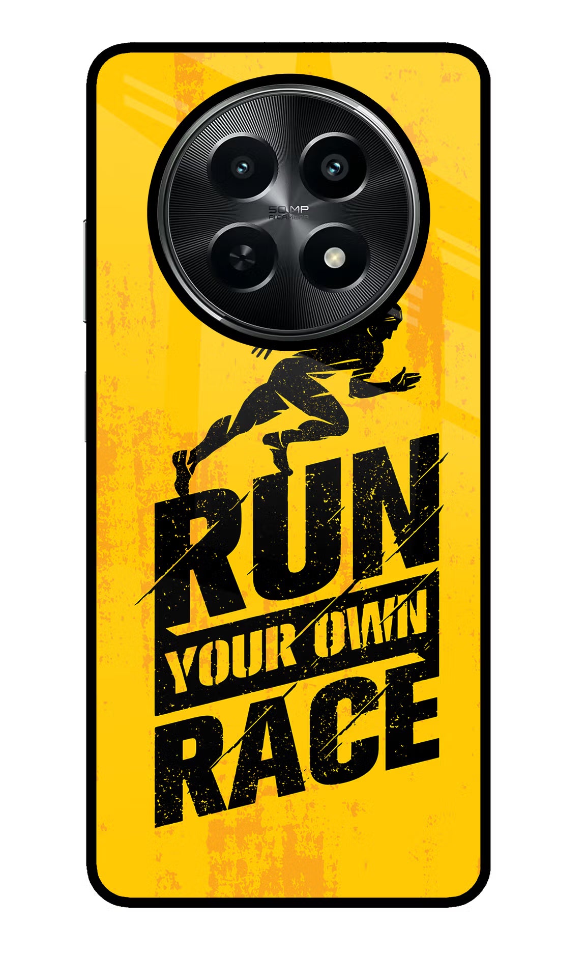 Run Your Own Race Realme C65 5G Glass Case - Run Your Own Race Realme C65 5G Glass Case Run Your Own Race Realme C65 5G Glass Case