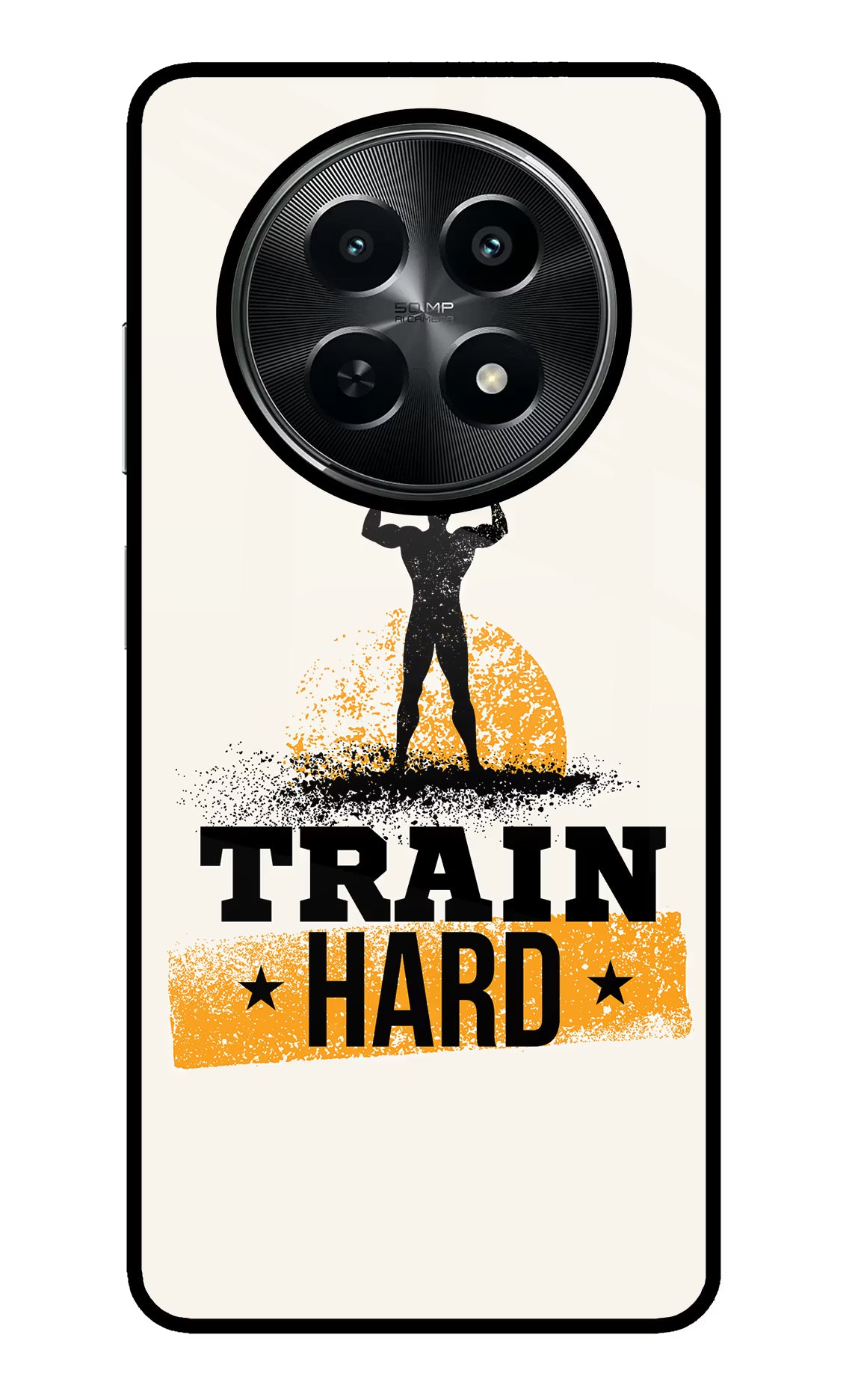 Train Hard Realme C65 5G Glass Case - Train Hard Realme C65 5G Glass Case Train Hard Realme C65 5G Glass Case