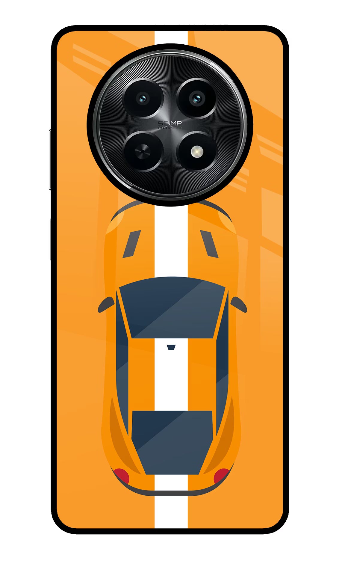 Highway Pursuit Realme C65 5G Glass Case Back Cover by Casekaro